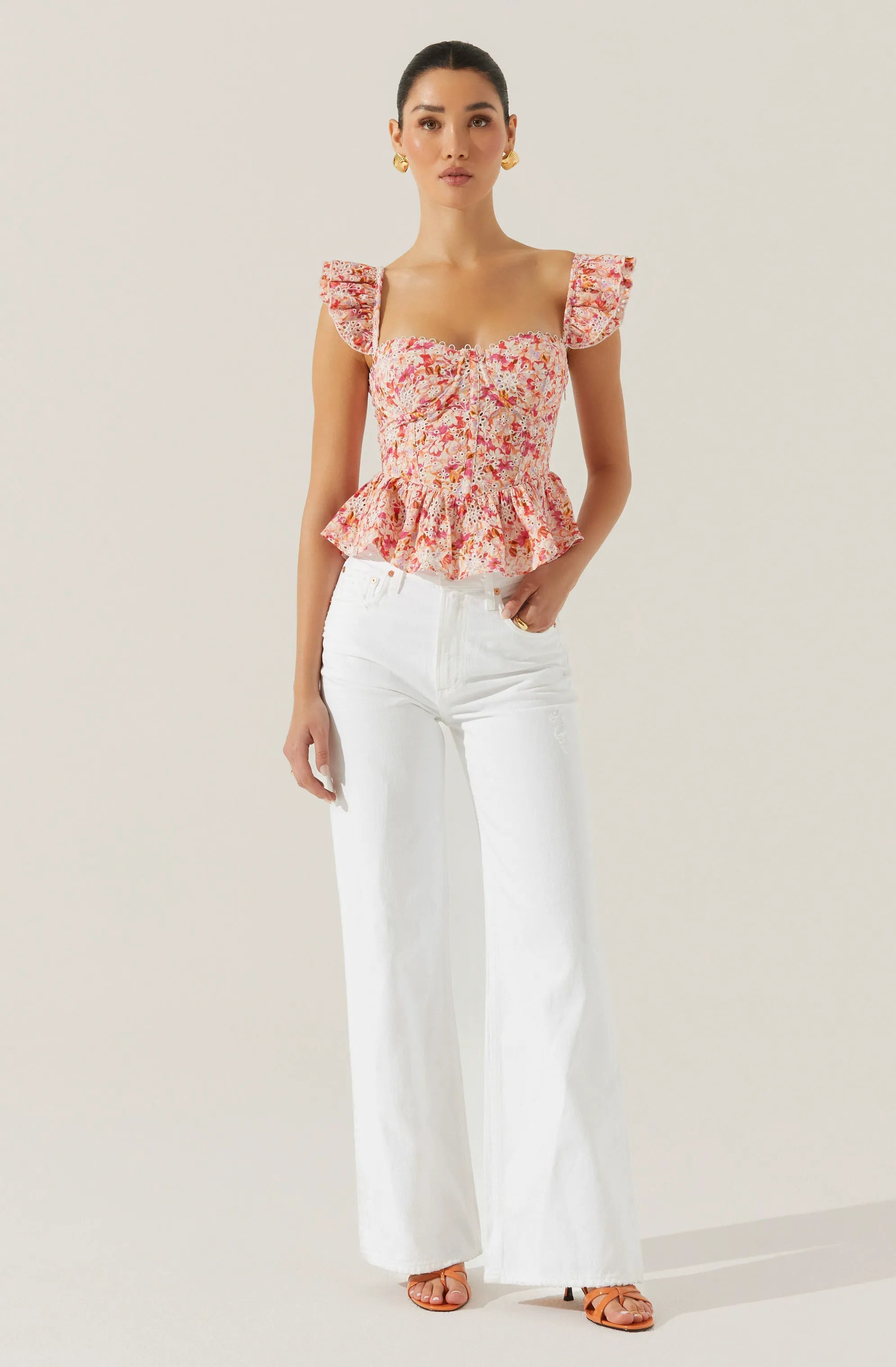 Pink multi floral