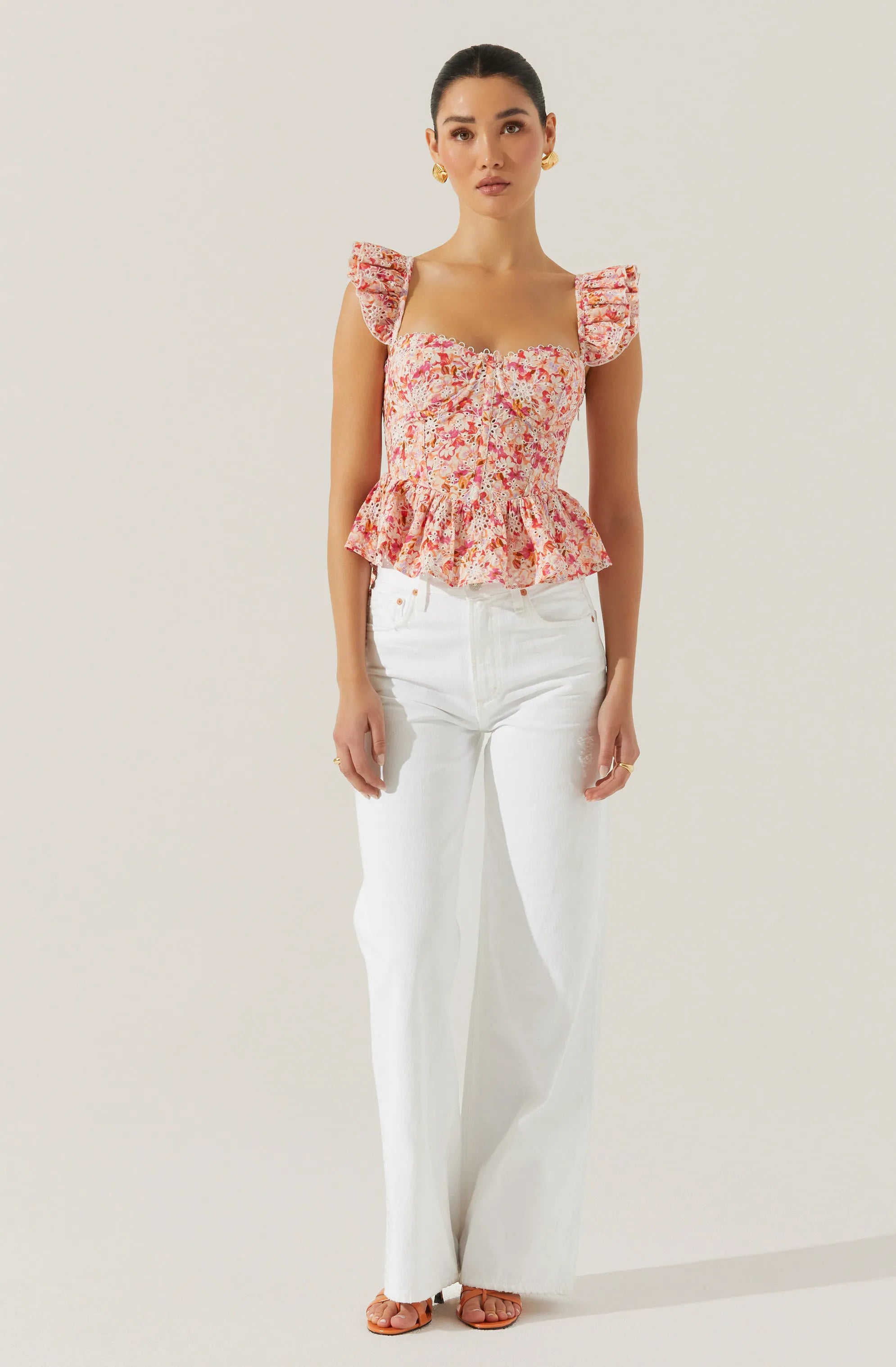 Pink multi floral