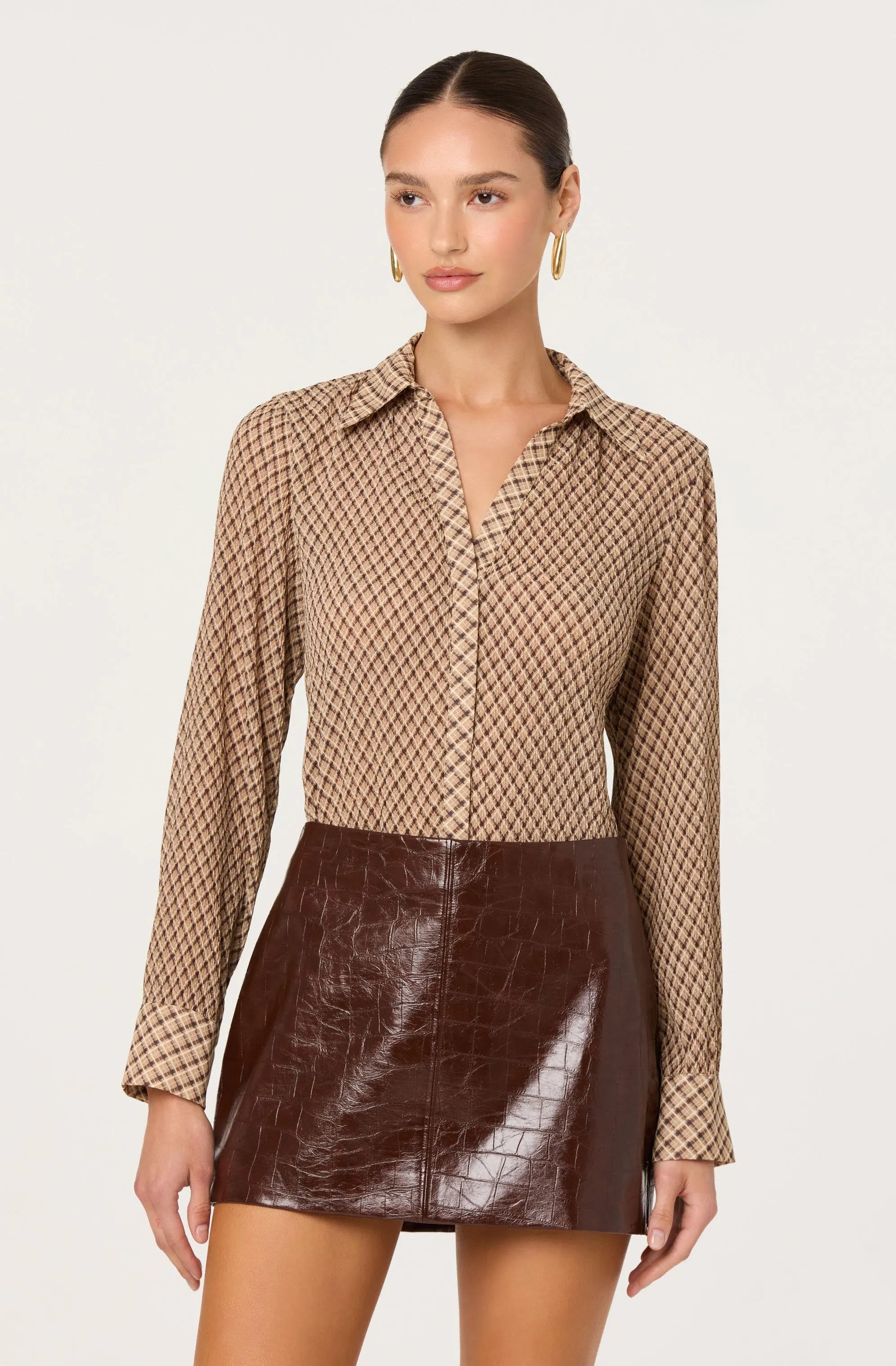 Brown plaid