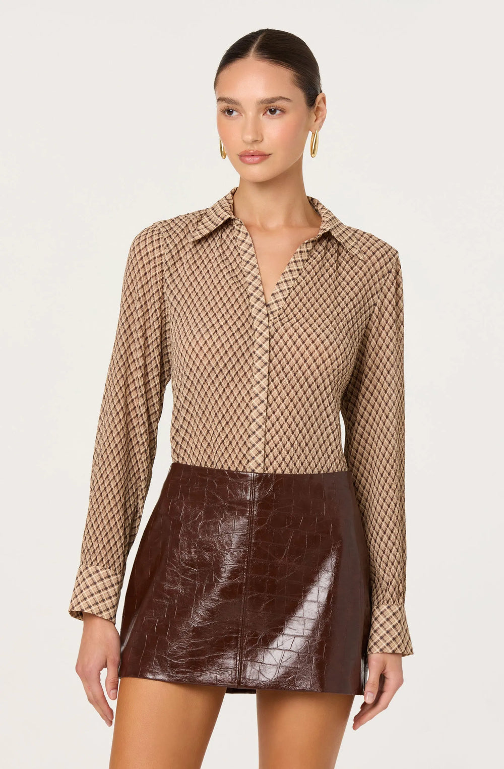 Brown plaid