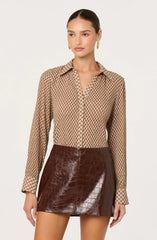 Brown plaid