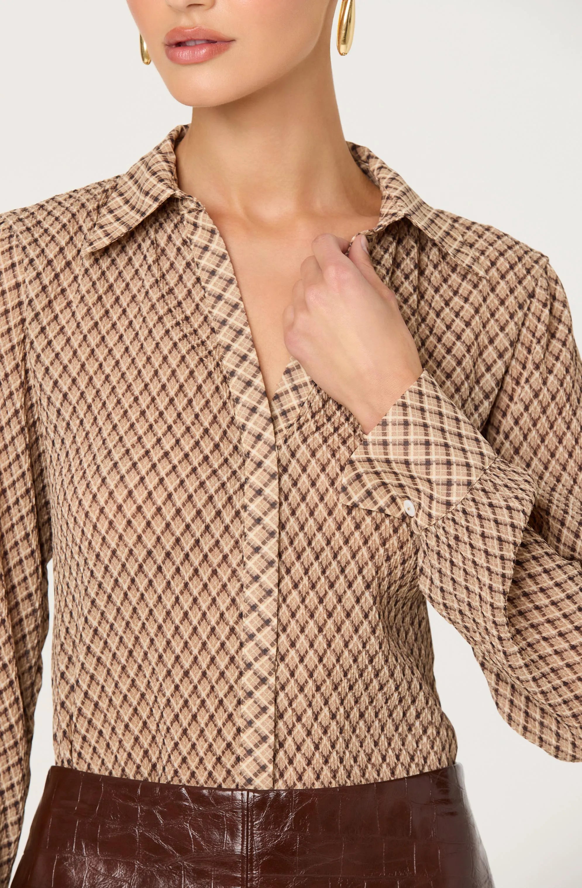 Brown plaid