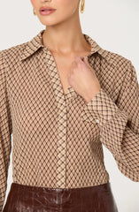 Brown plaid
