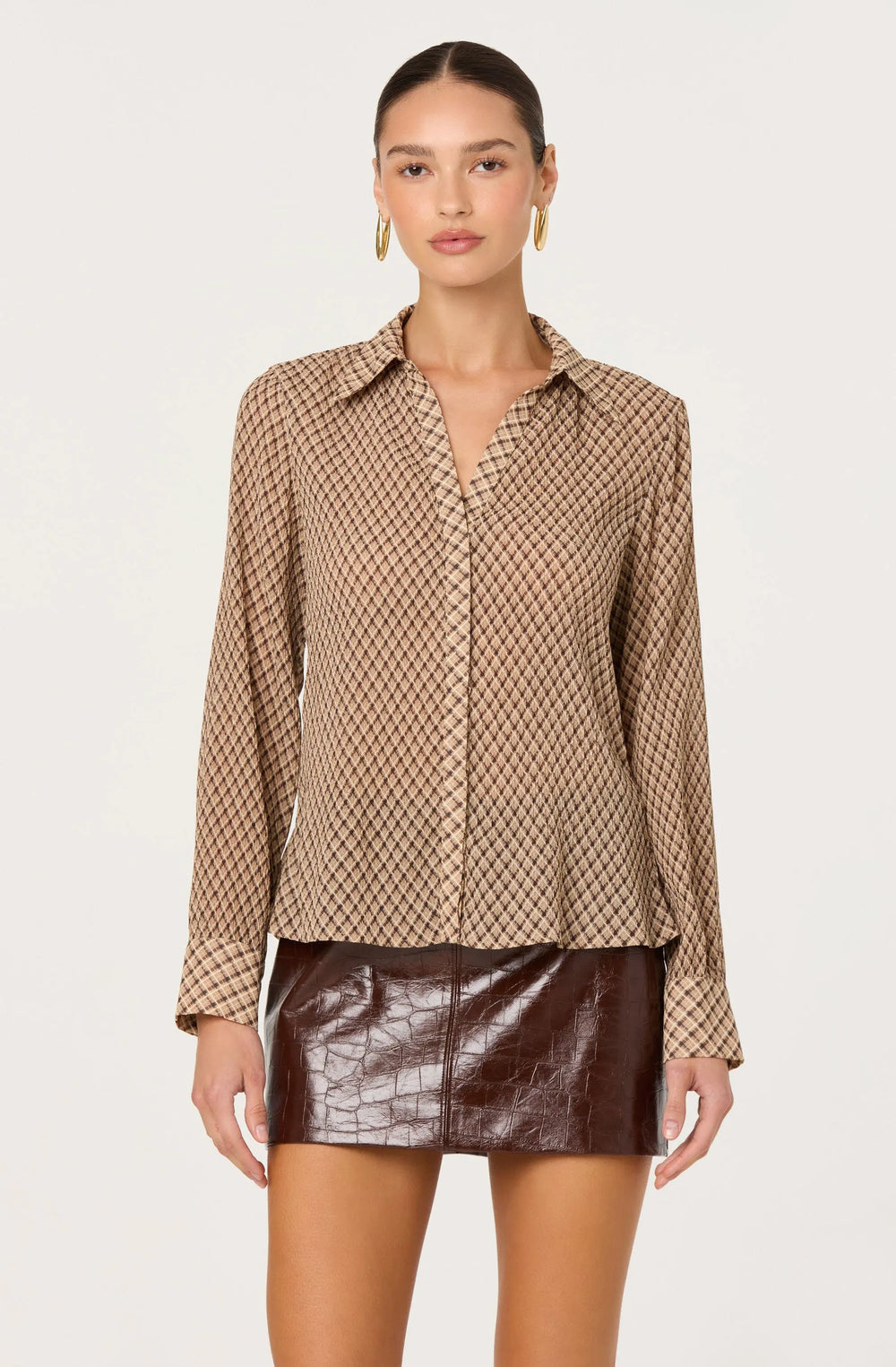 Brown plaid