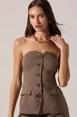 Brown houndstooth