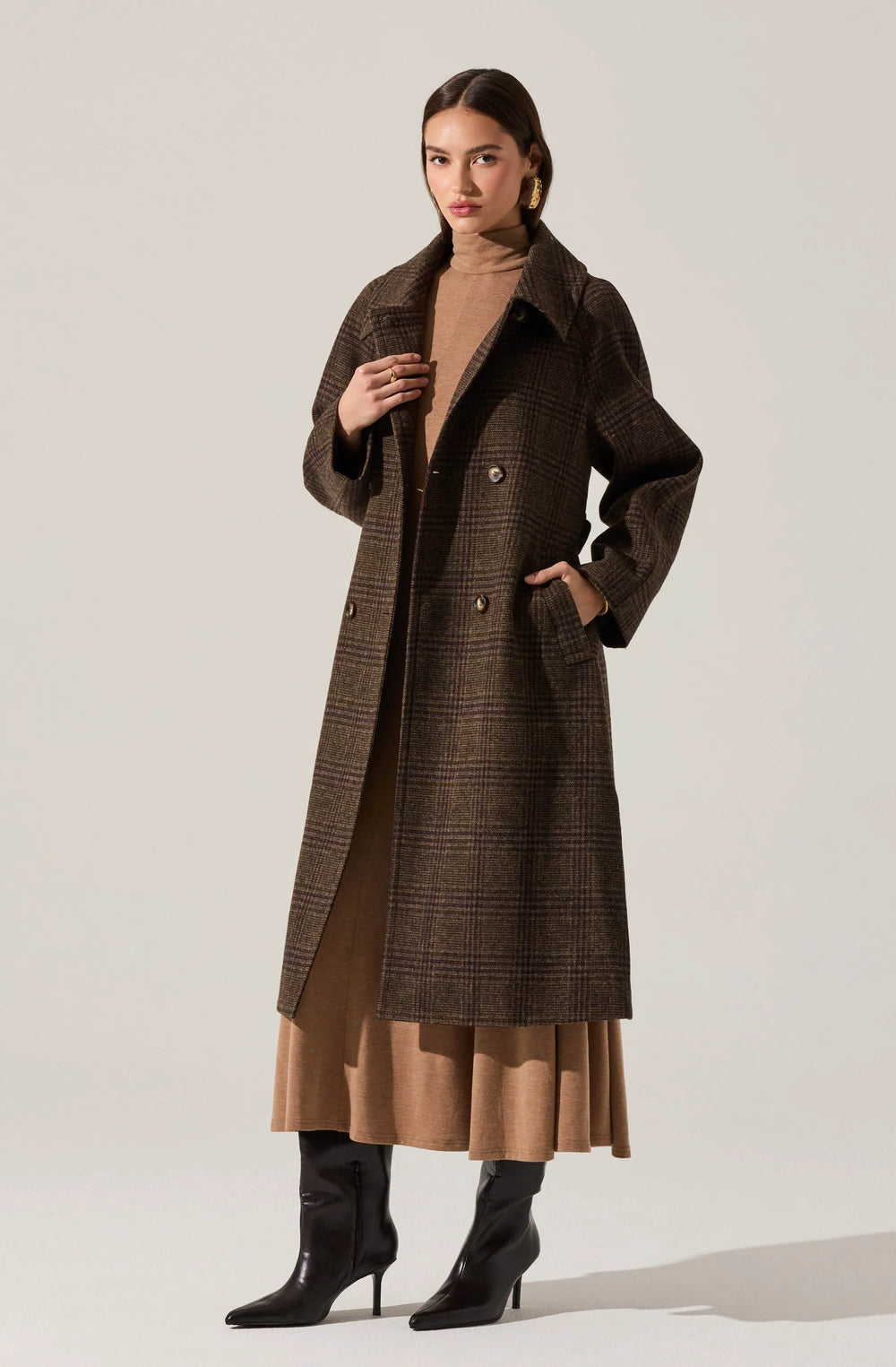 Brown plaid
