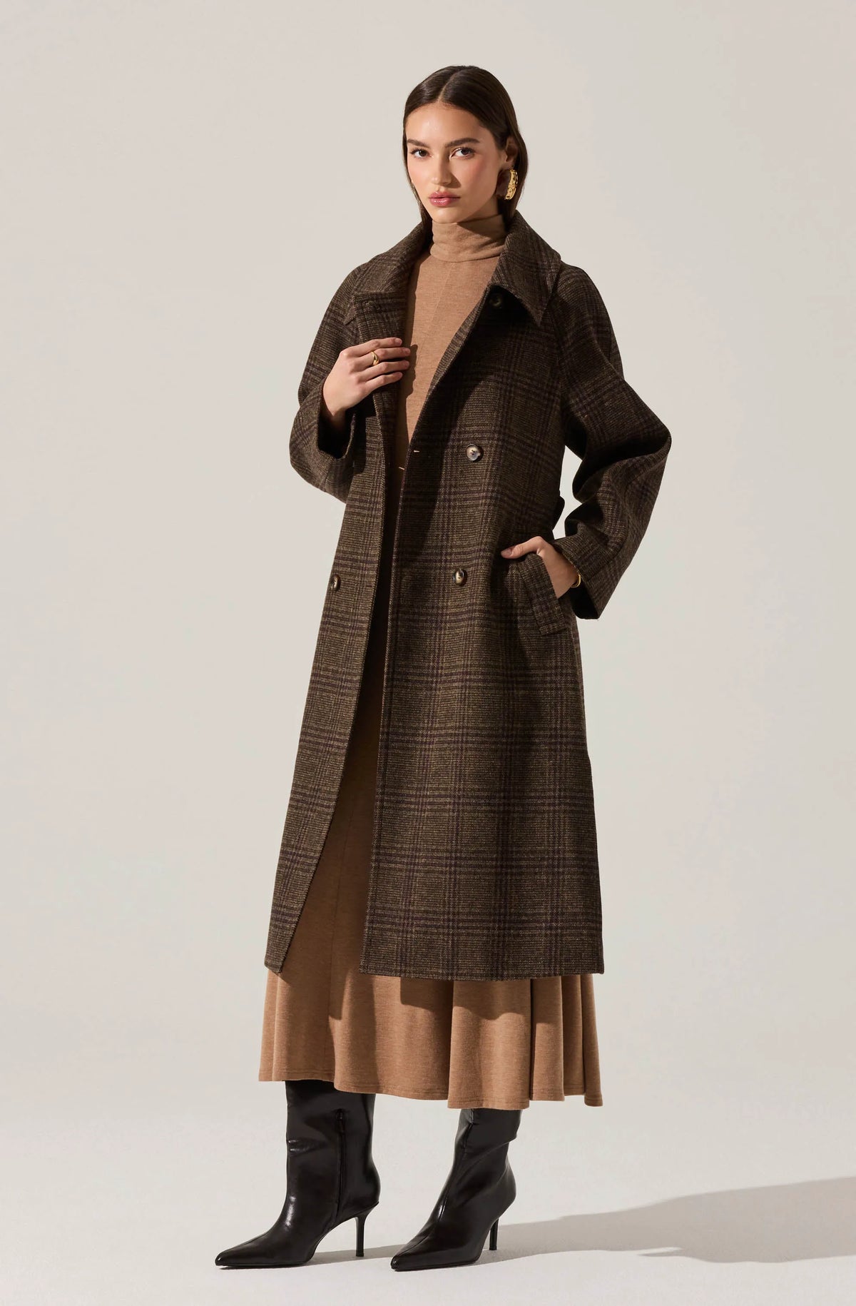 Brown plaid