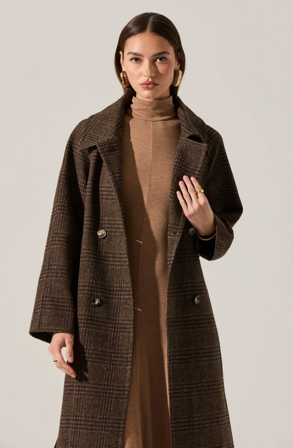 Brown plaid