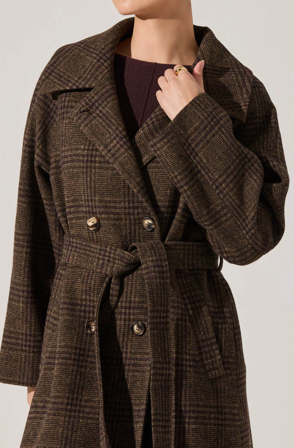 Brown plaid