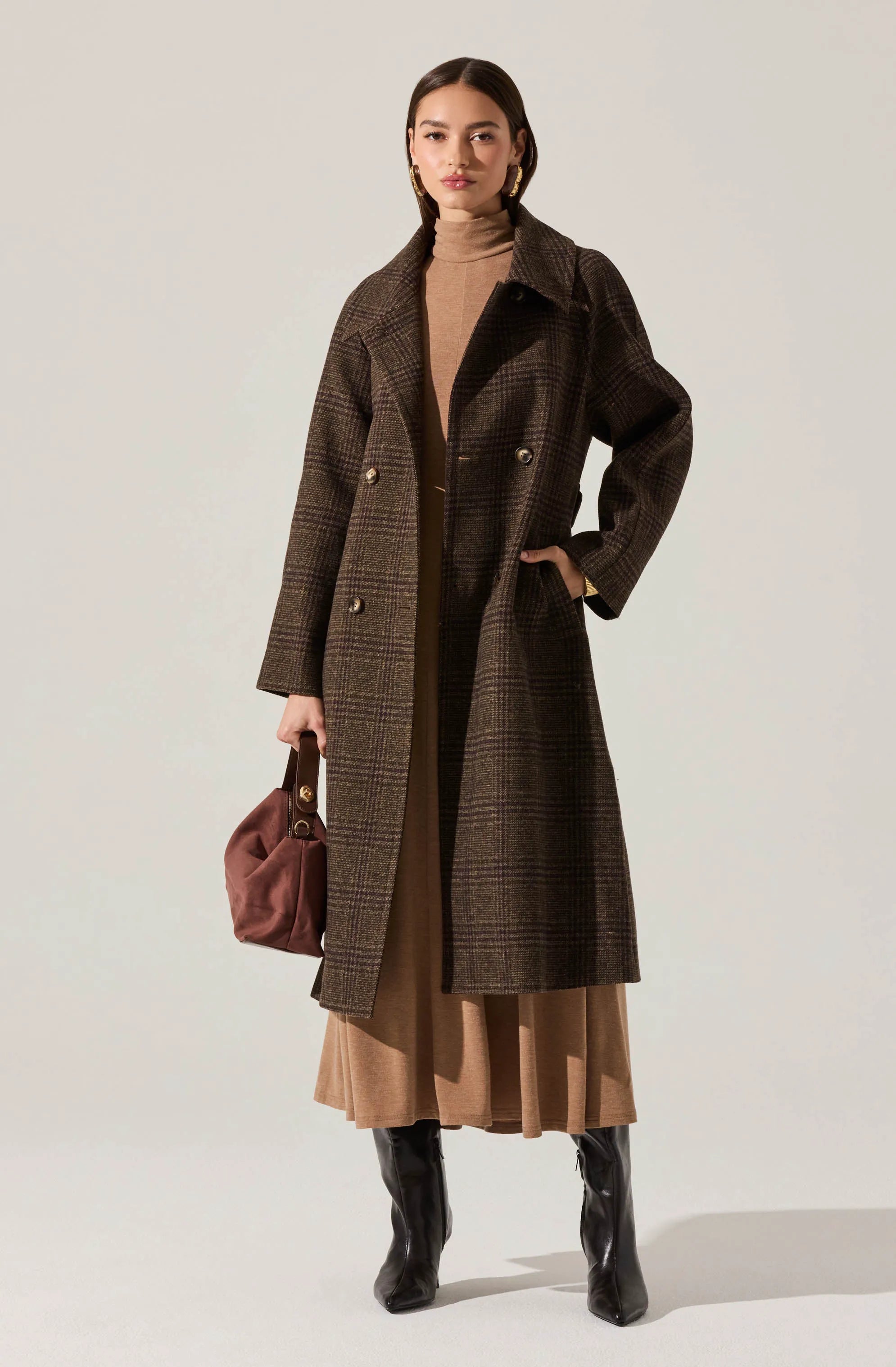 Brown plaid