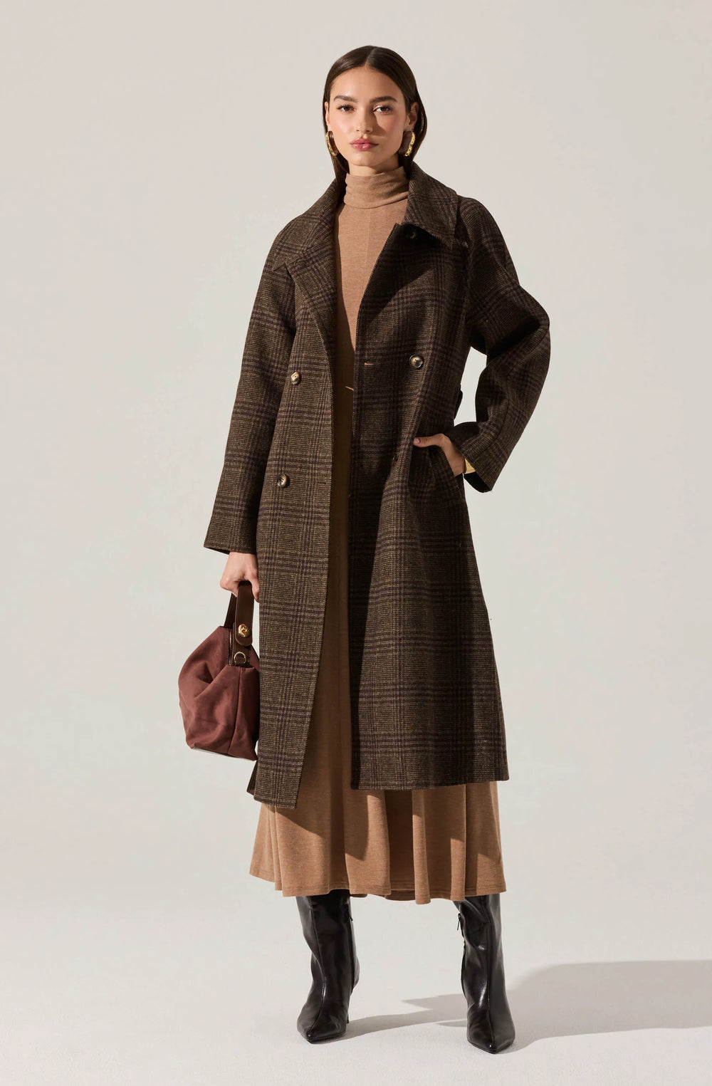 Brown plaid