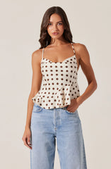 Brown polka dot