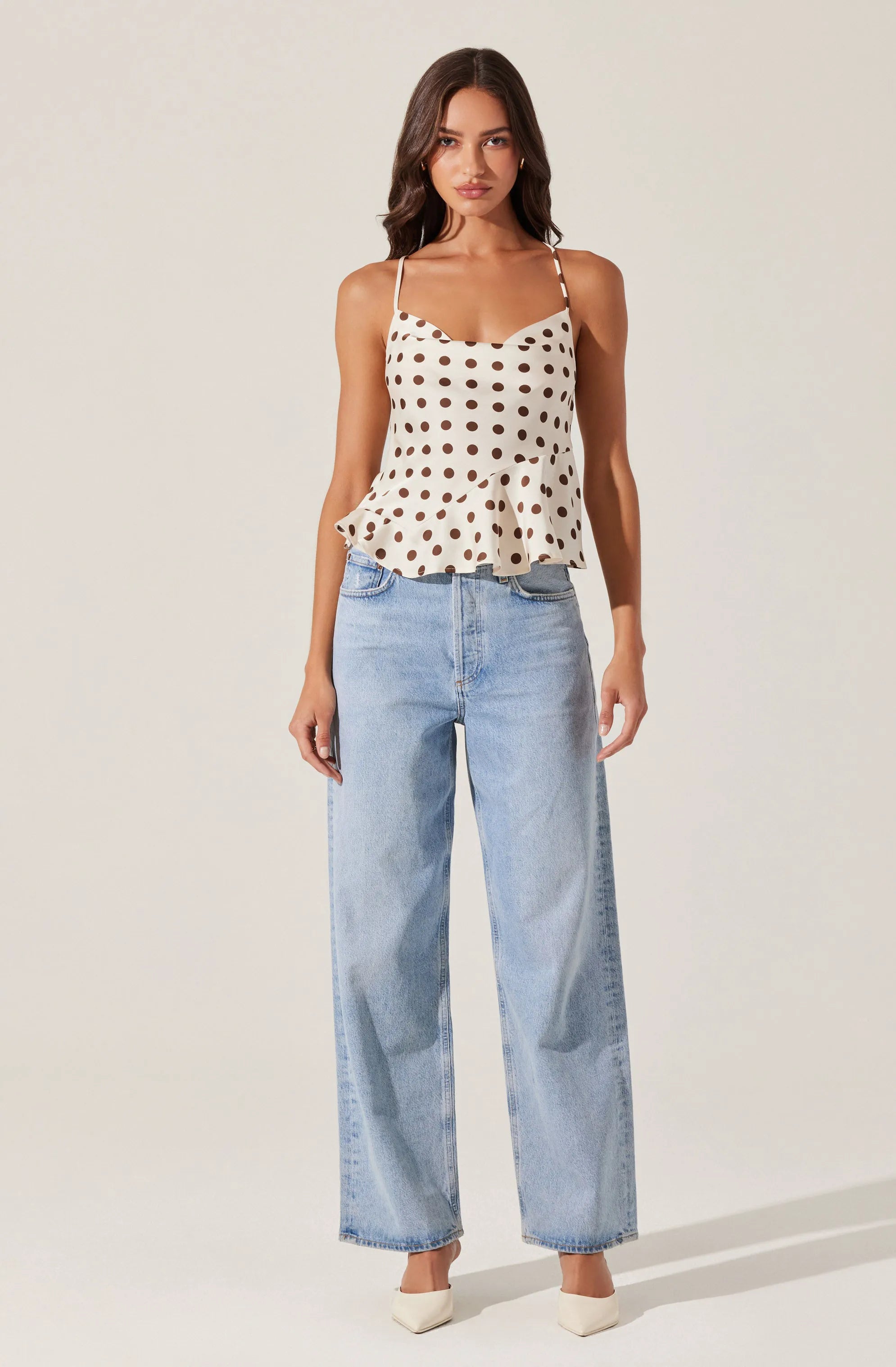 Brown polka dot