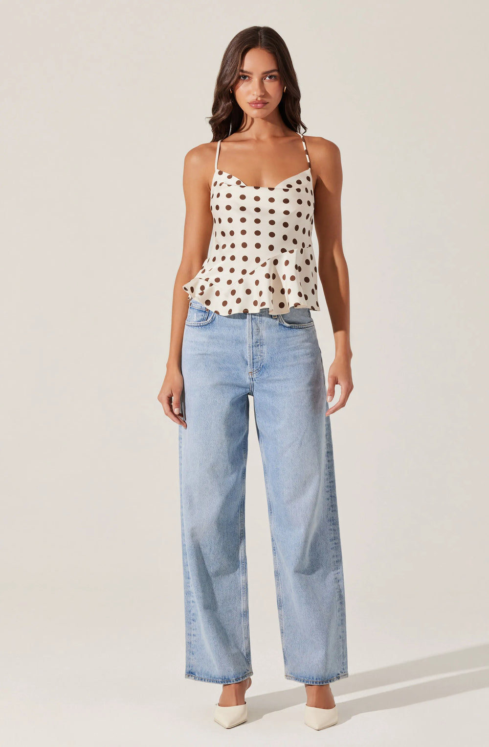 Brown polka dot