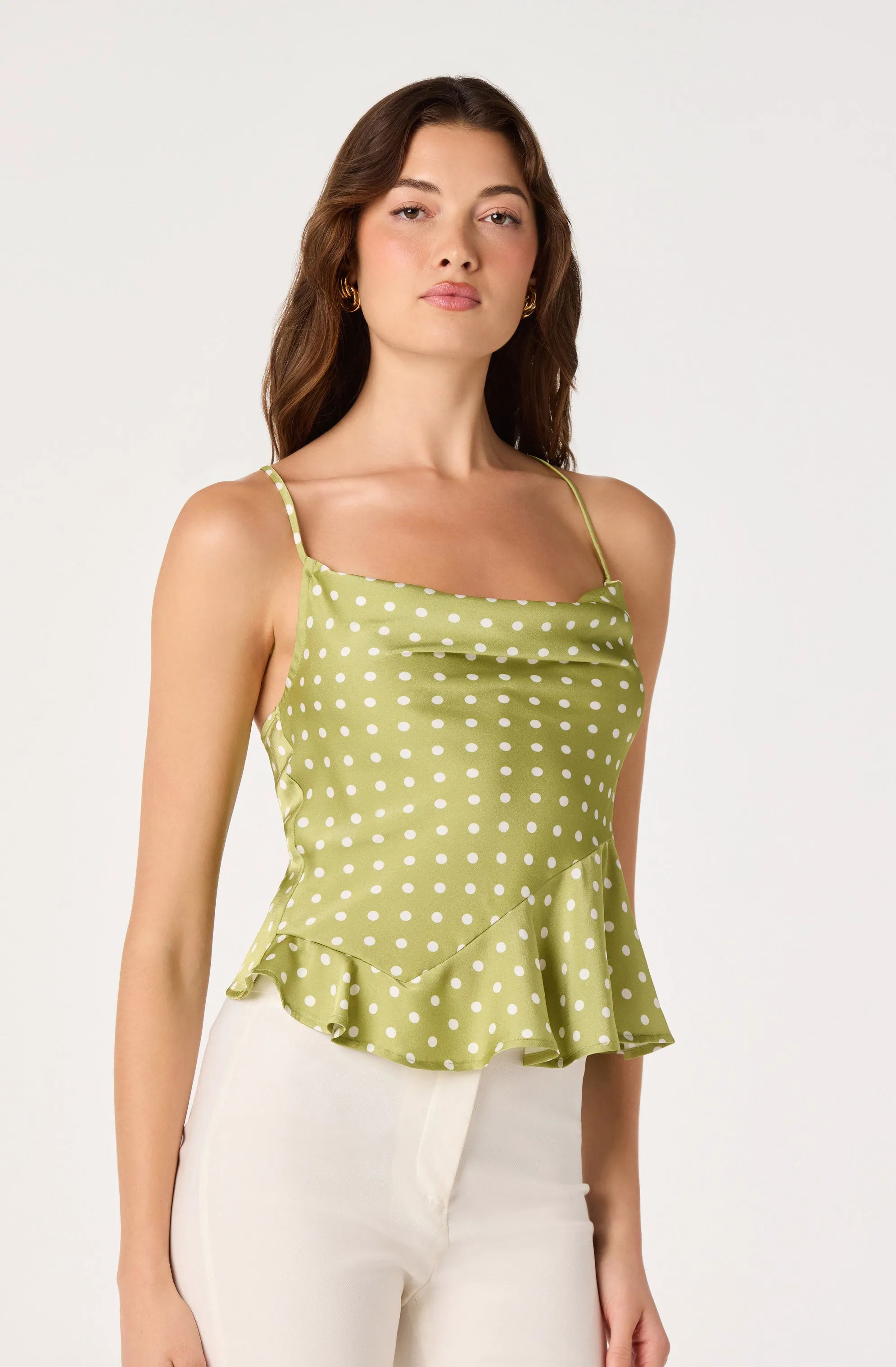Olive polka dot