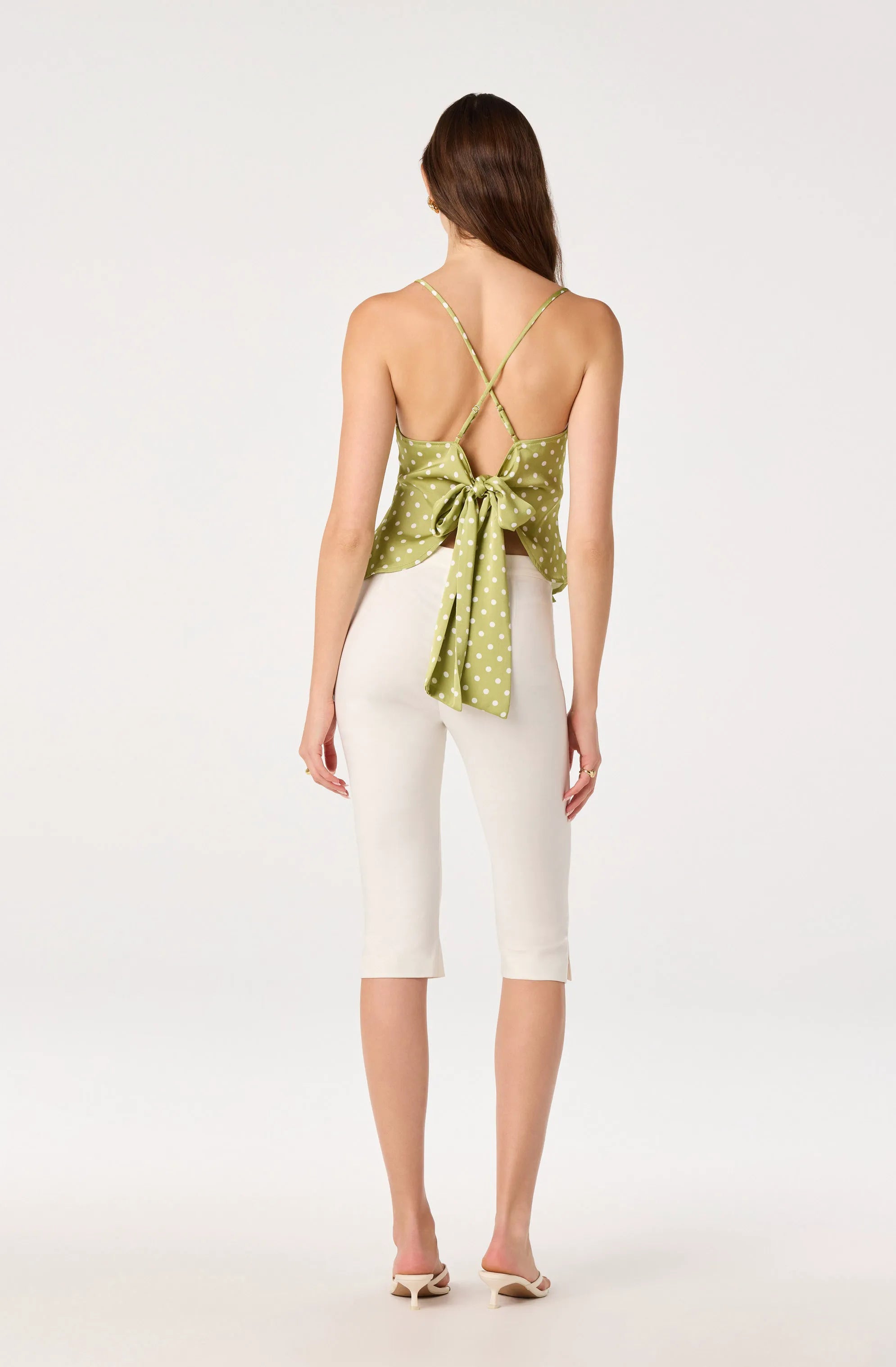 Olive polka dot