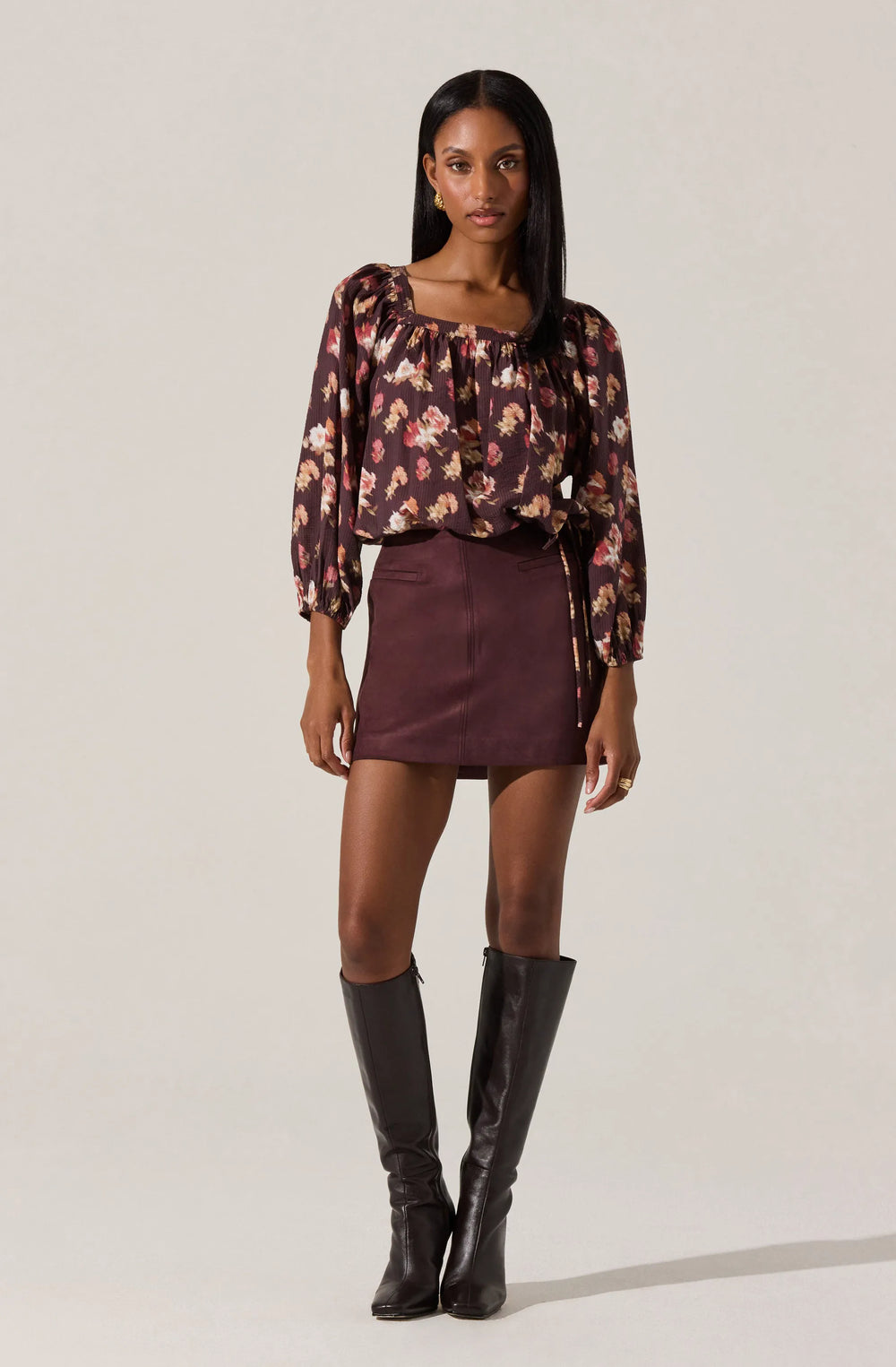 Brown floral