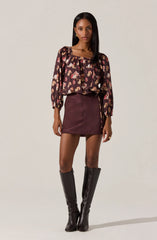 Brown floral