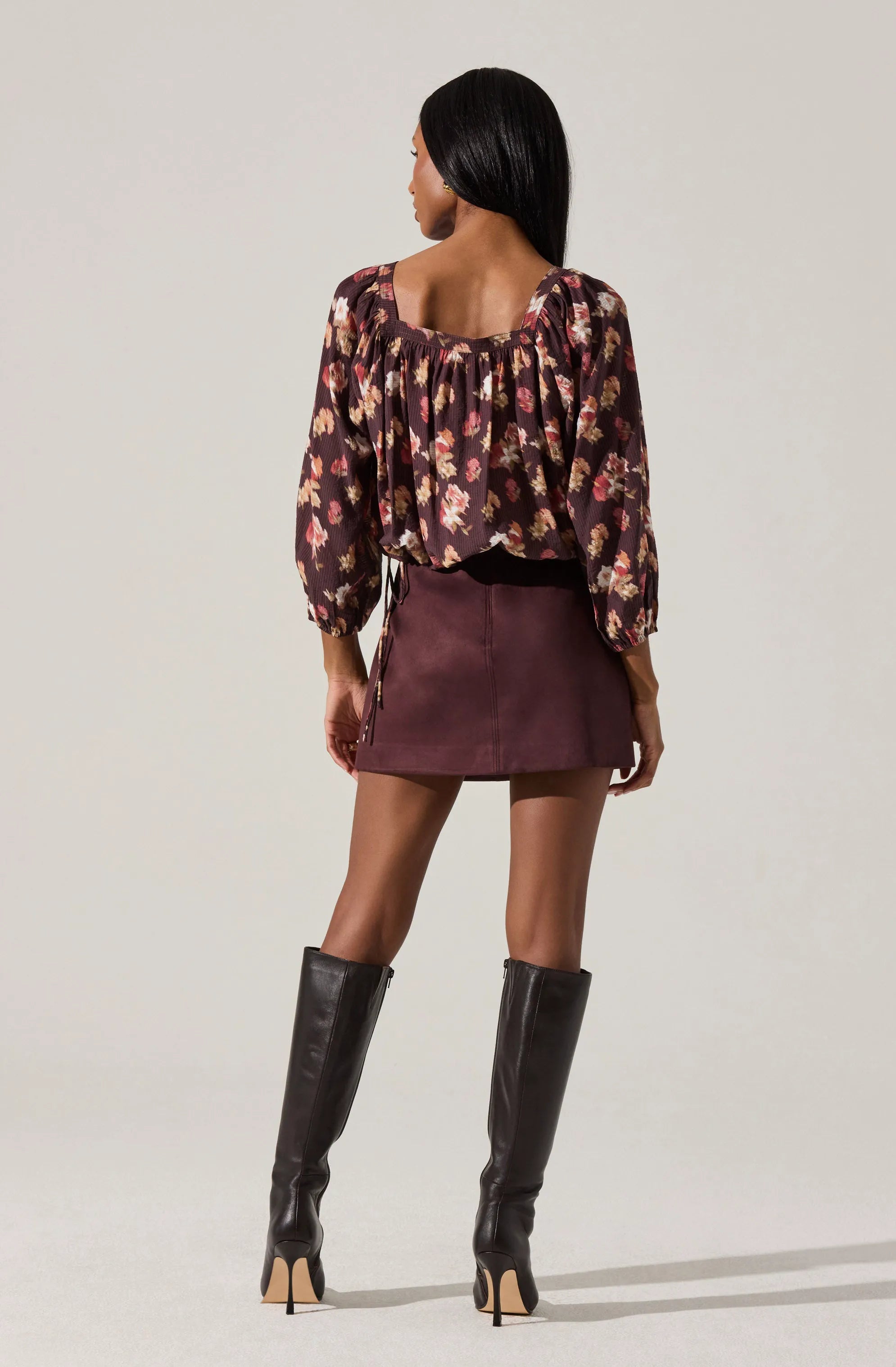Brown floral