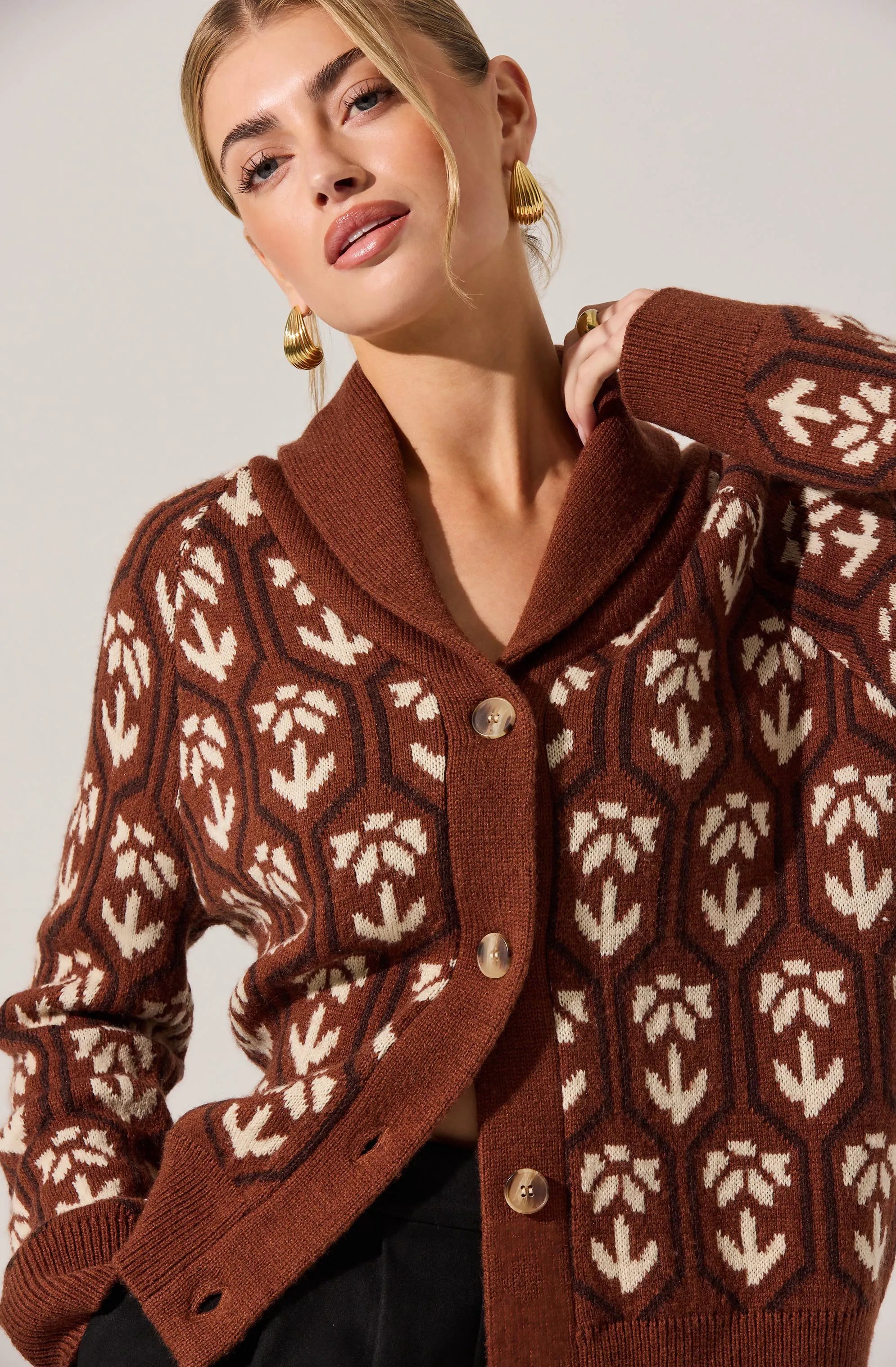 Brown floral