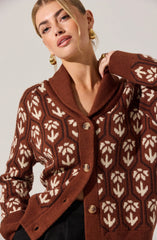 Brown floral