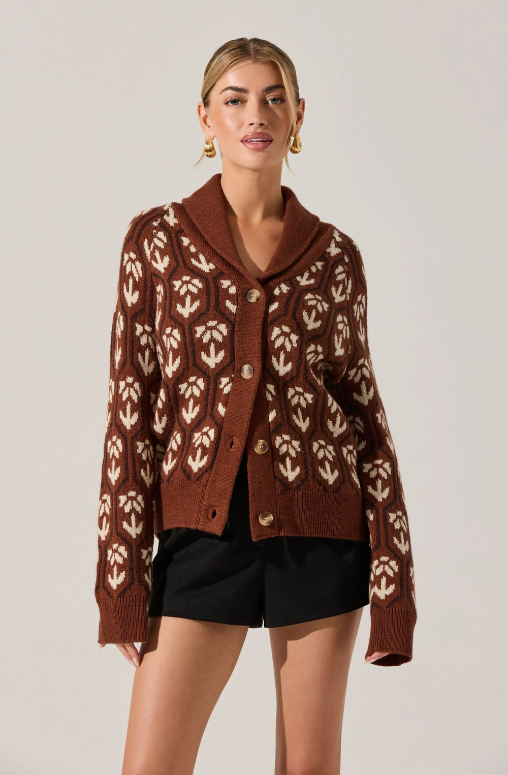 Brown floral