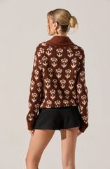 Brown floral