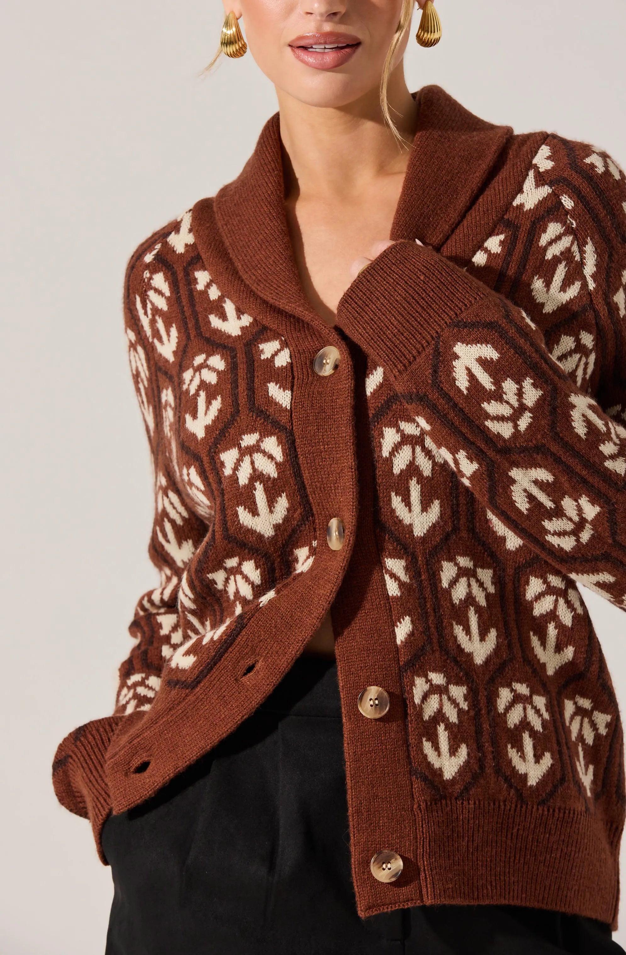 Brown floral