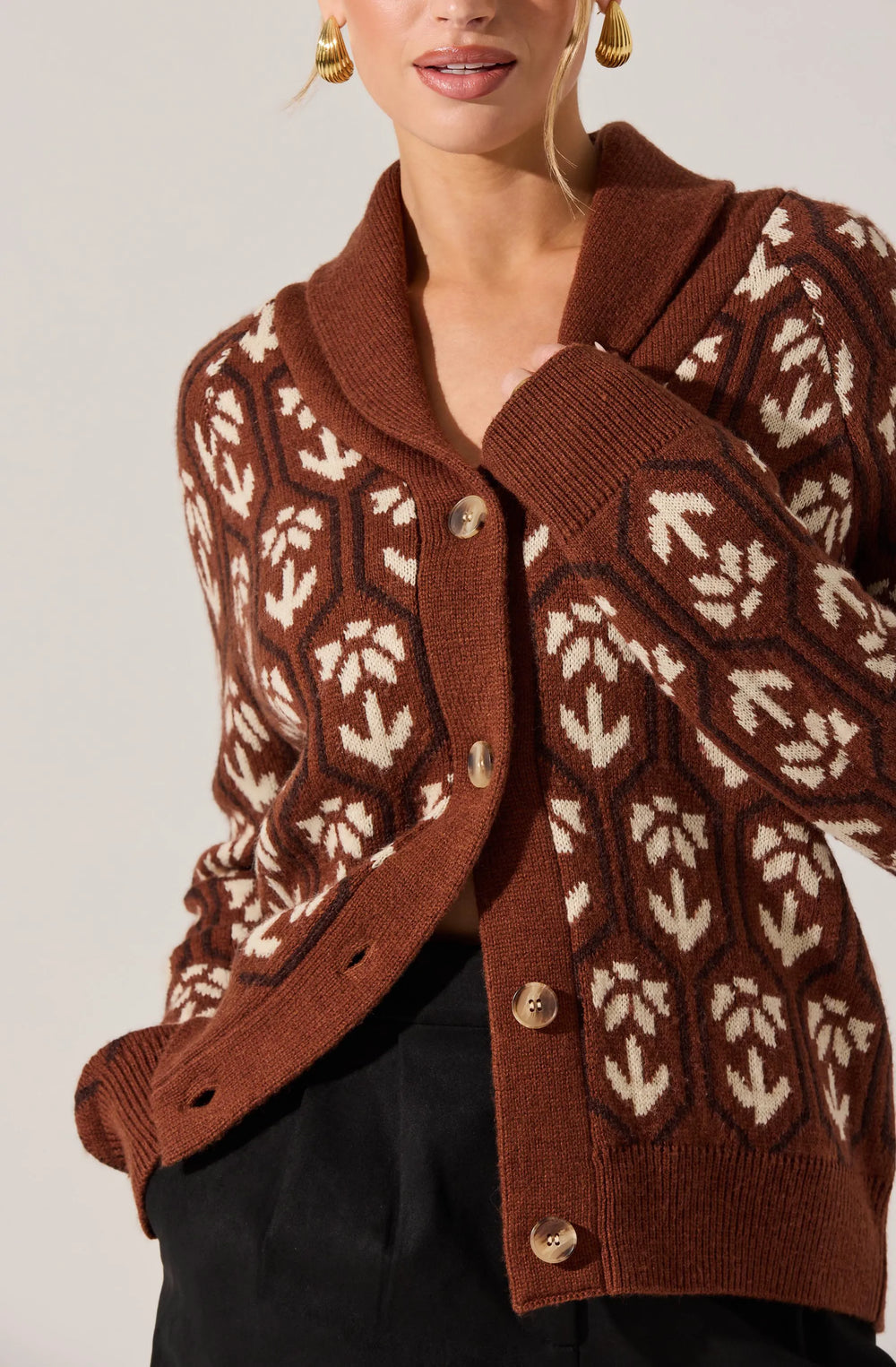 Brown floral