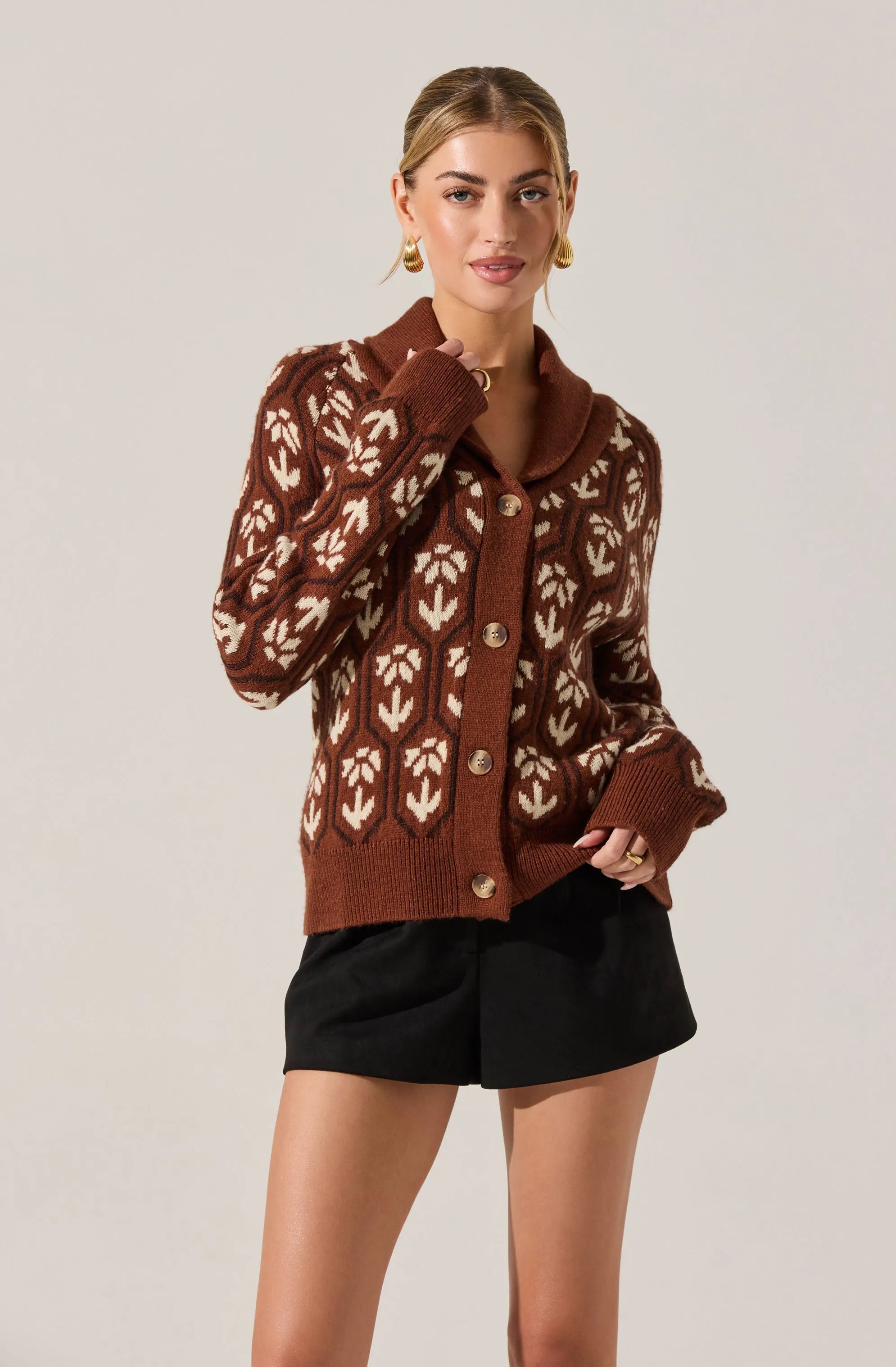 Brown floral