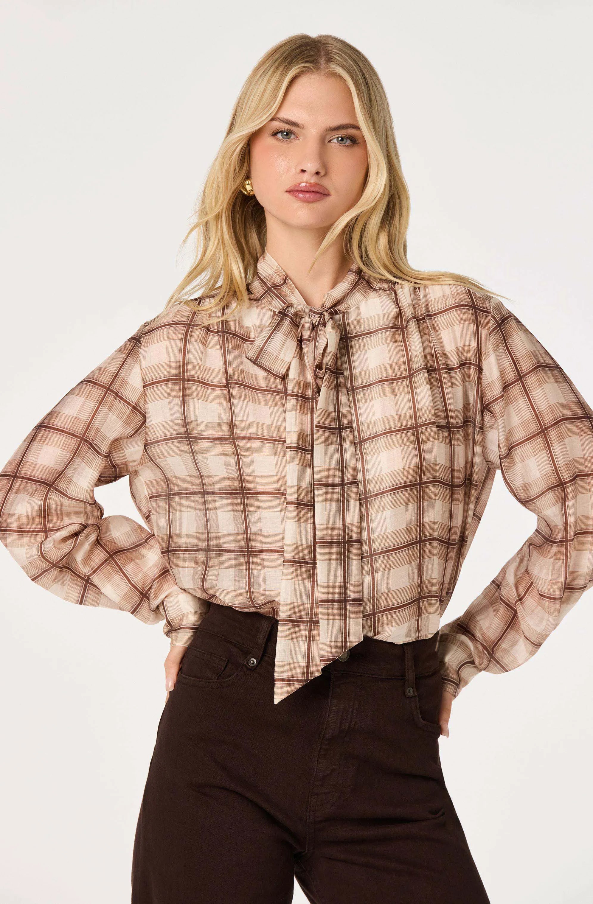 Brown plaid