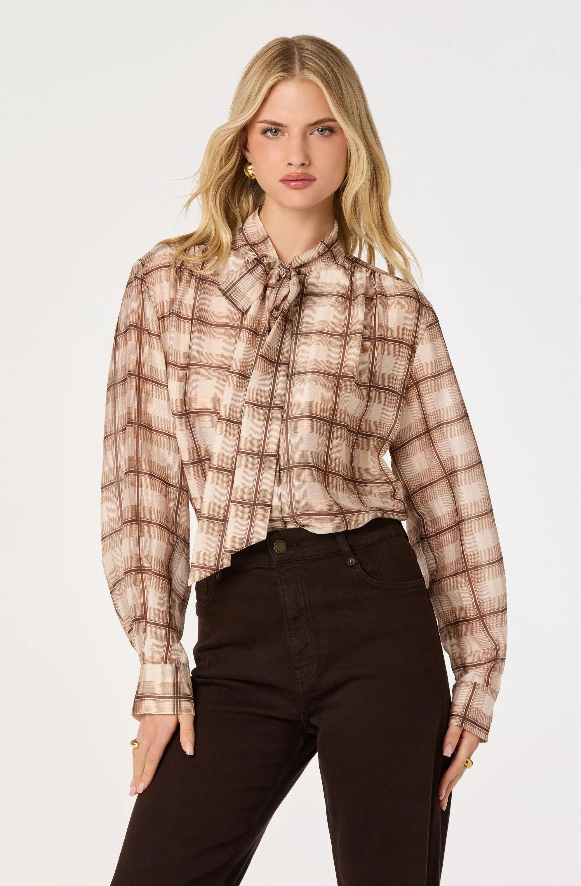Brown plaid