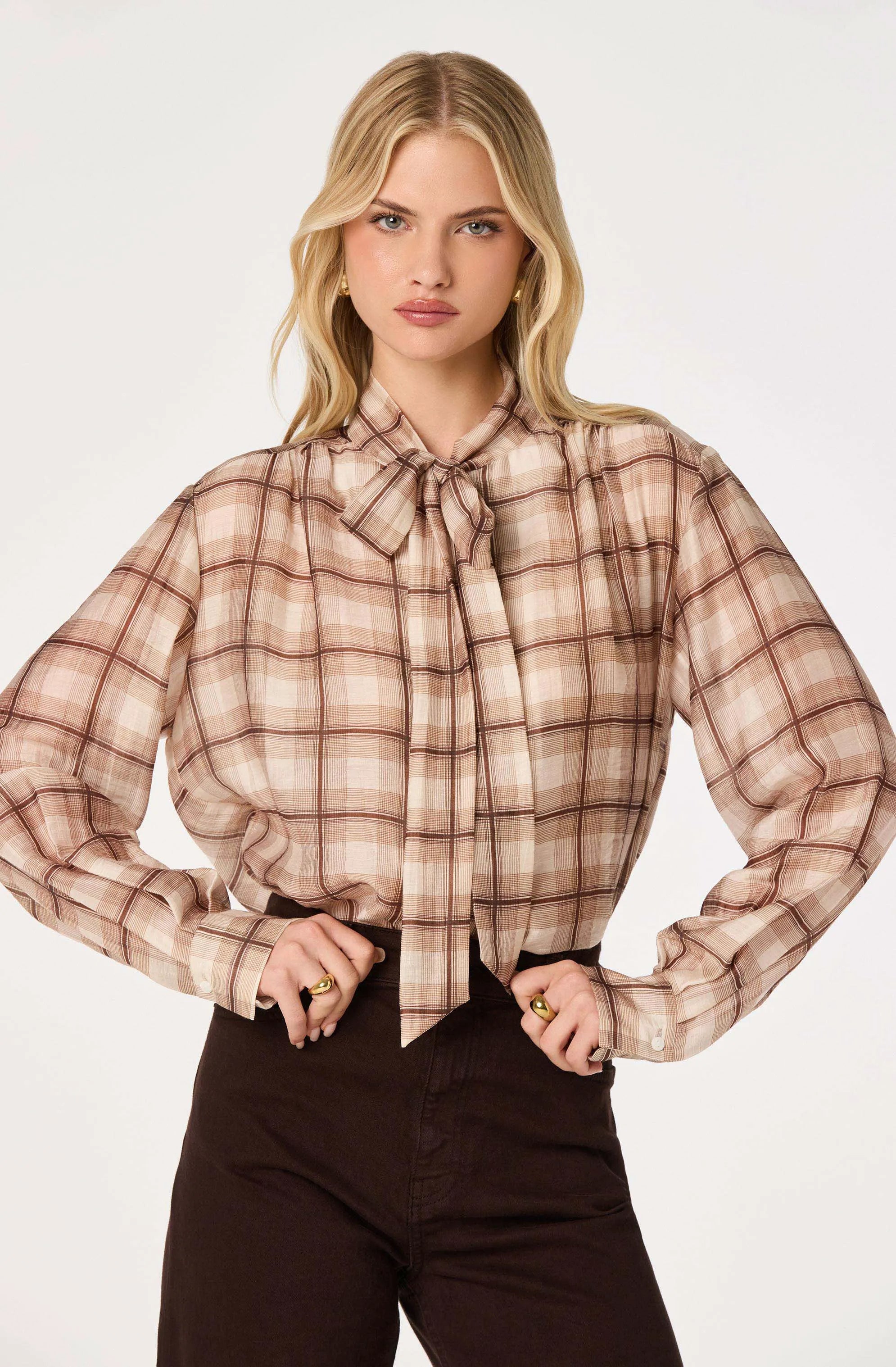 Brown plaid