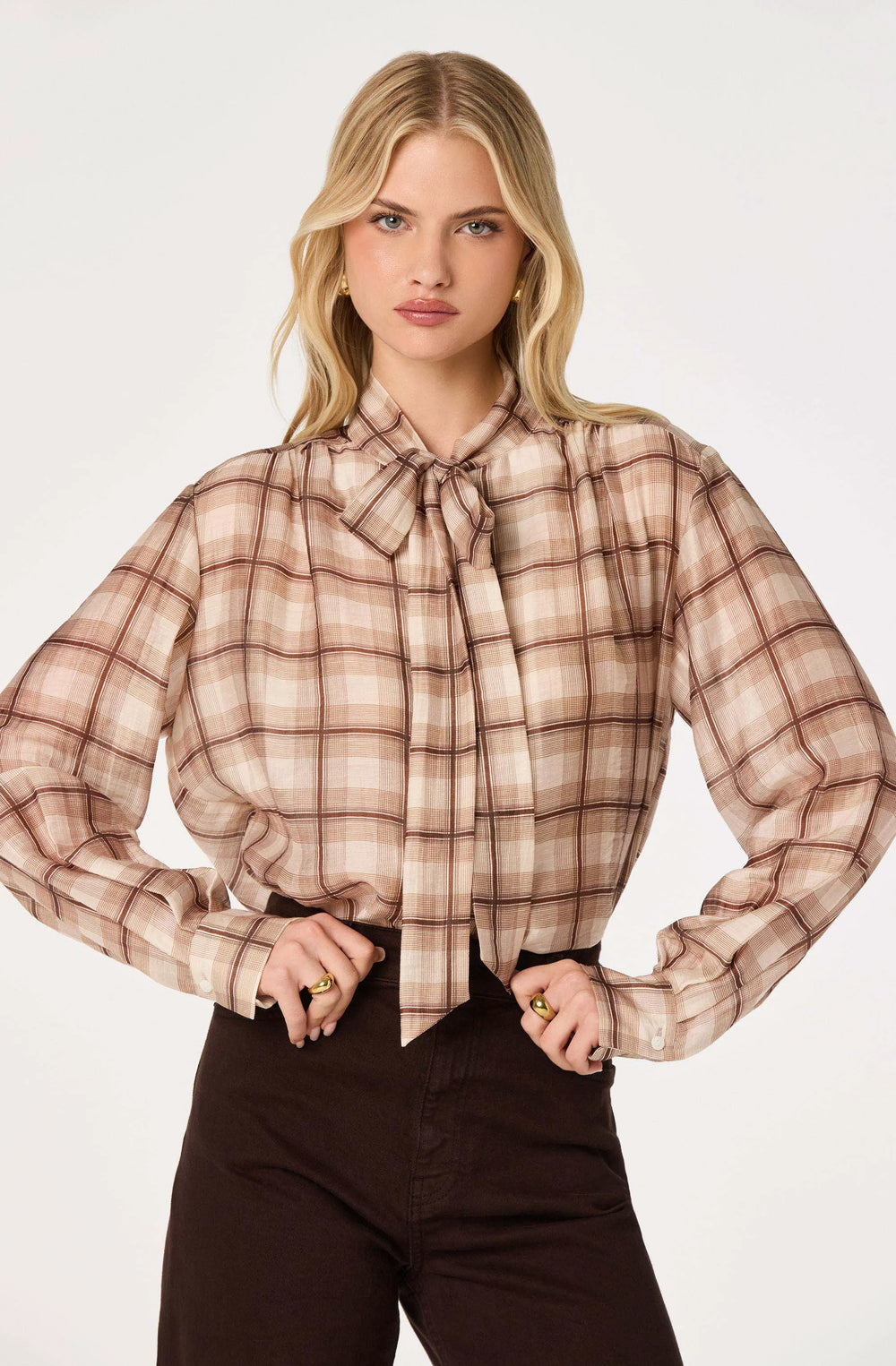 Brown plaid
