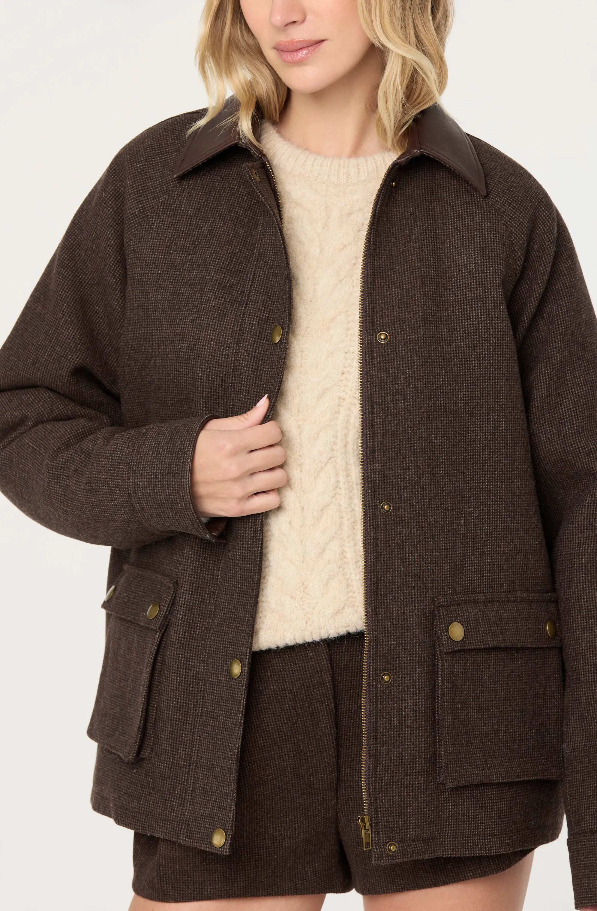 Brown plaid