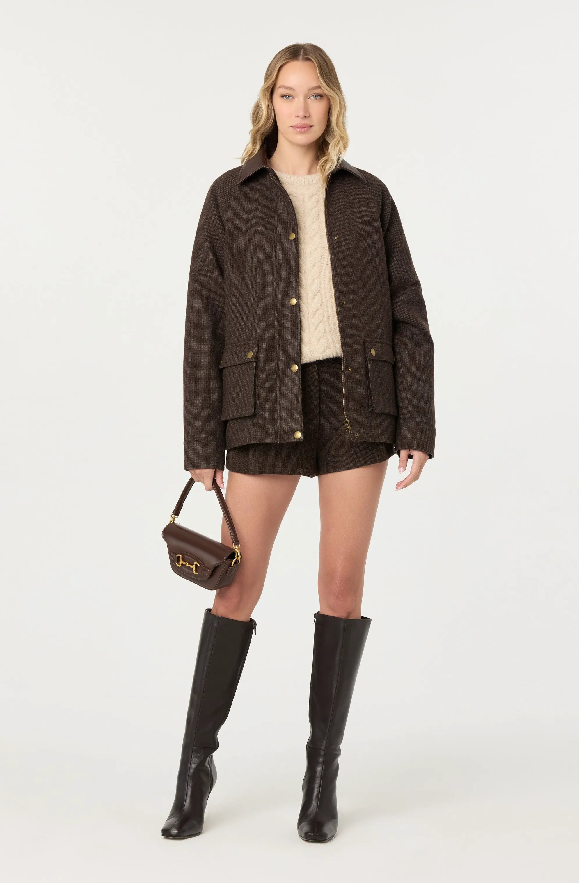 Brown plaid