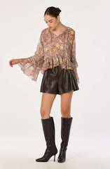Brown floral
