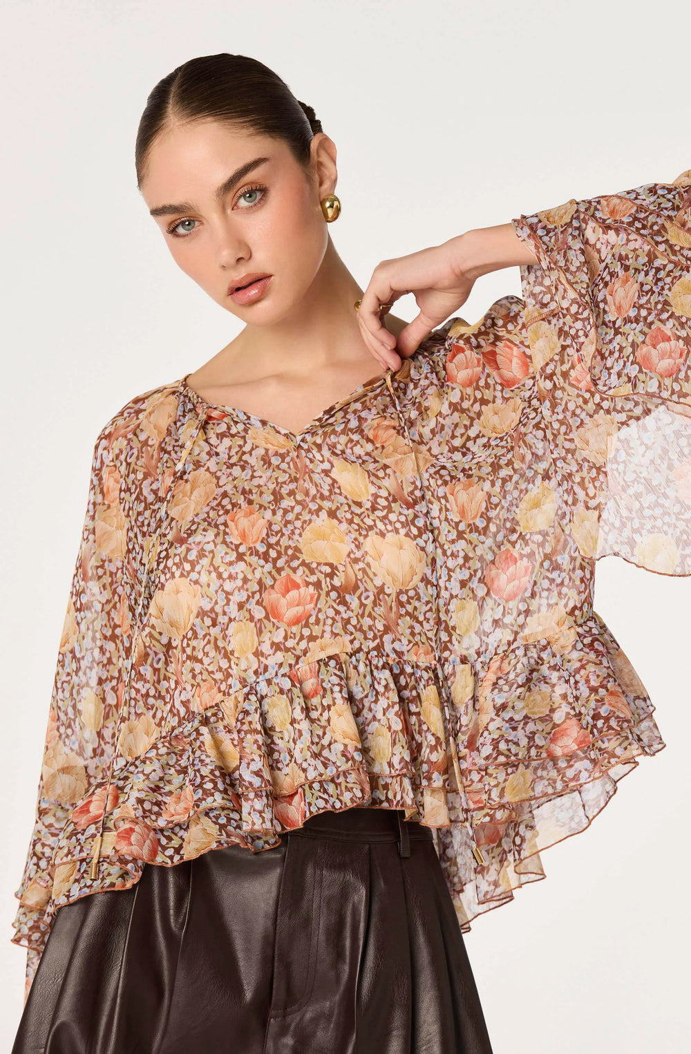 Brown floral