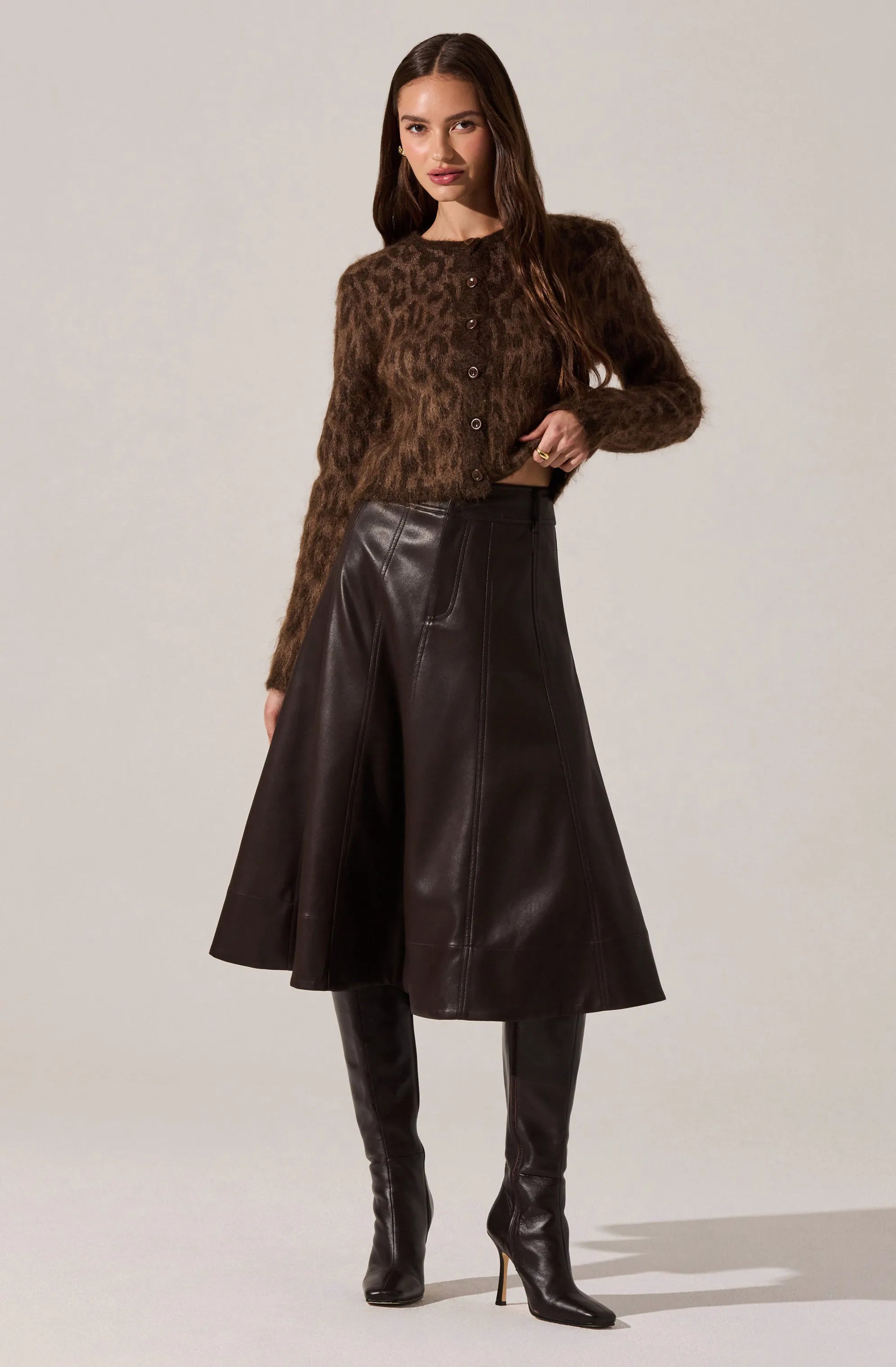 Brown cheetah print