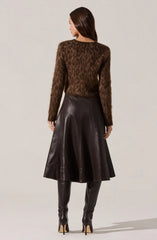 Brown cheetah print