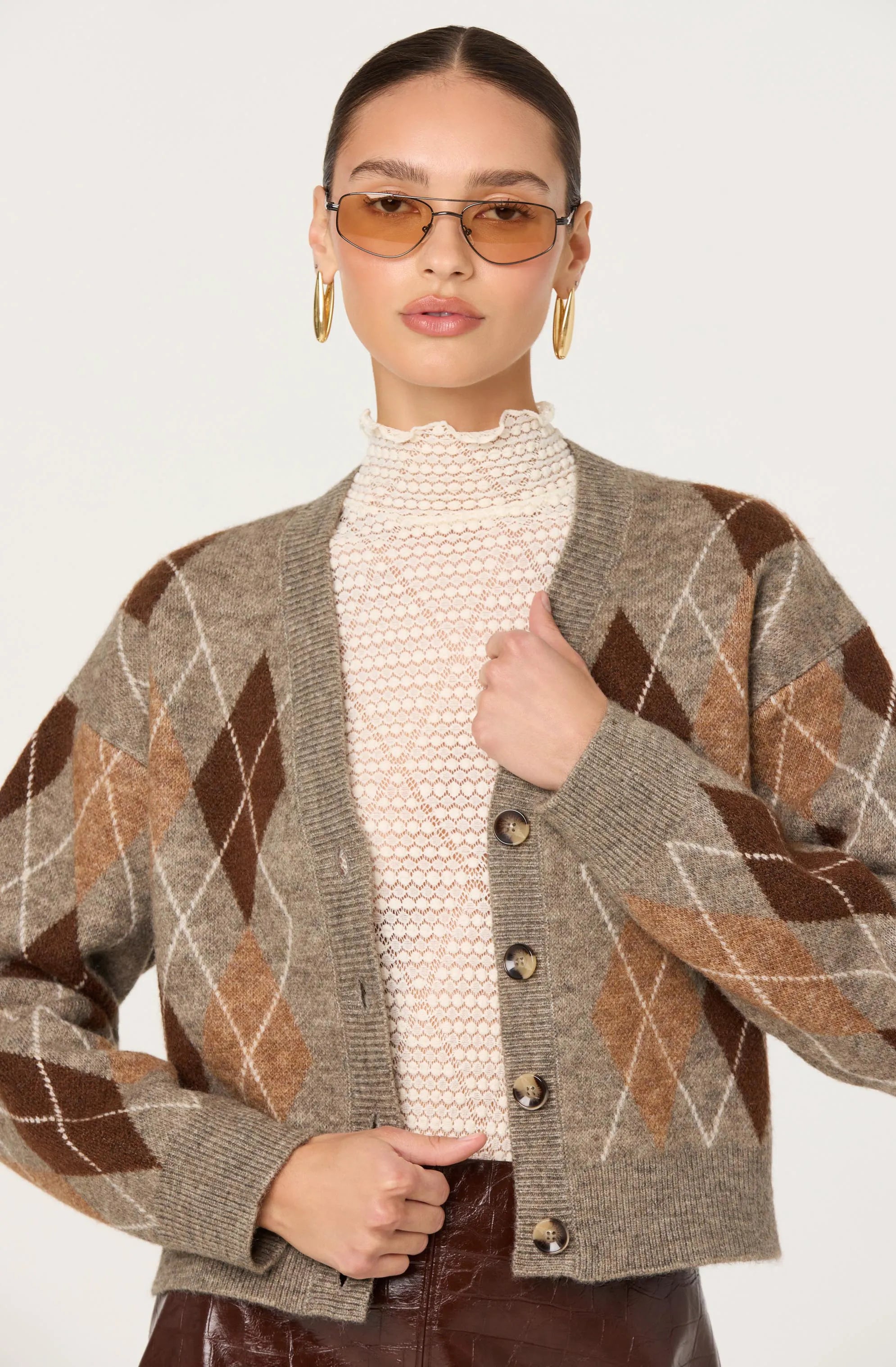 Brown argyle