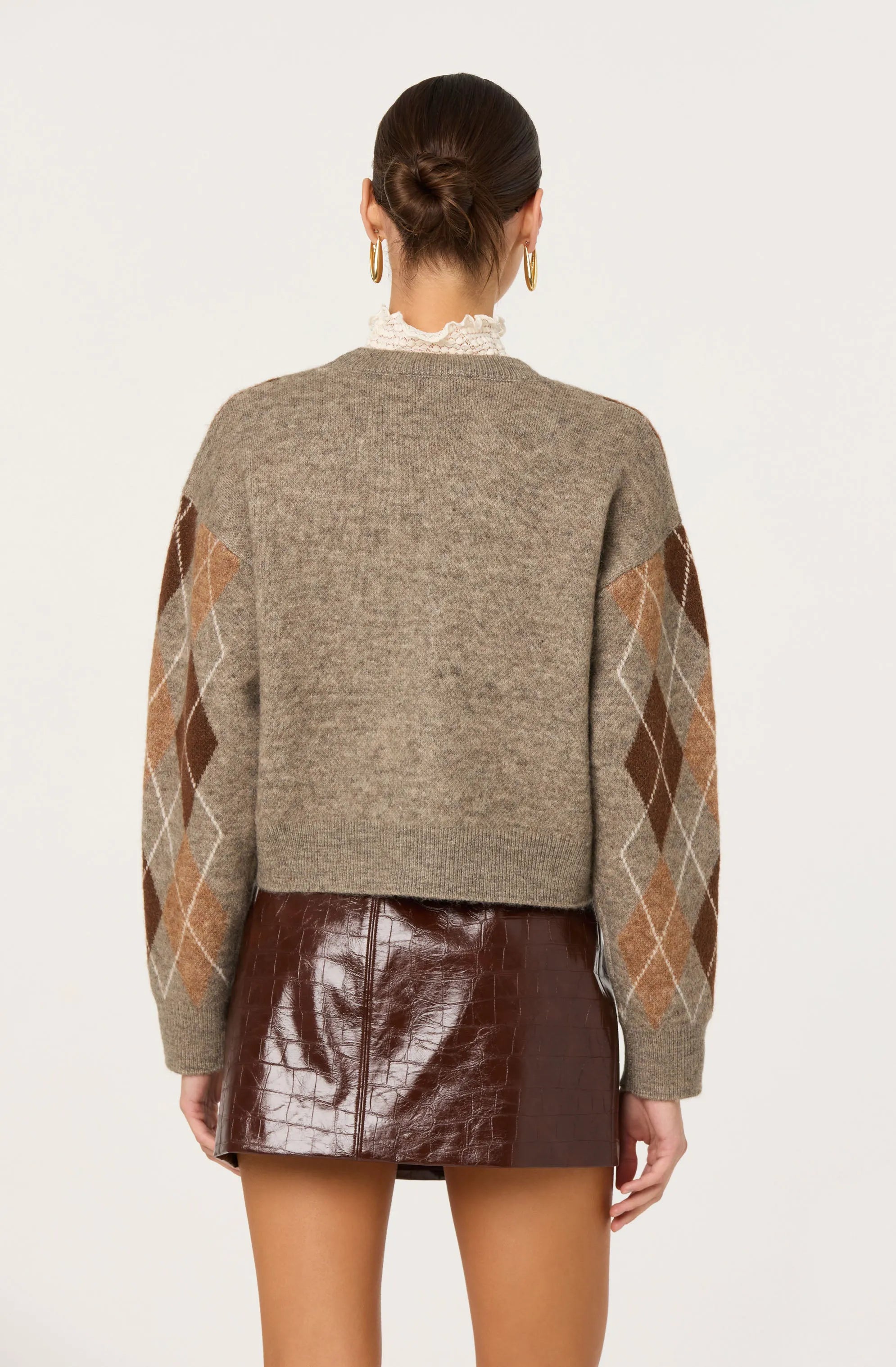 Brown argyle
