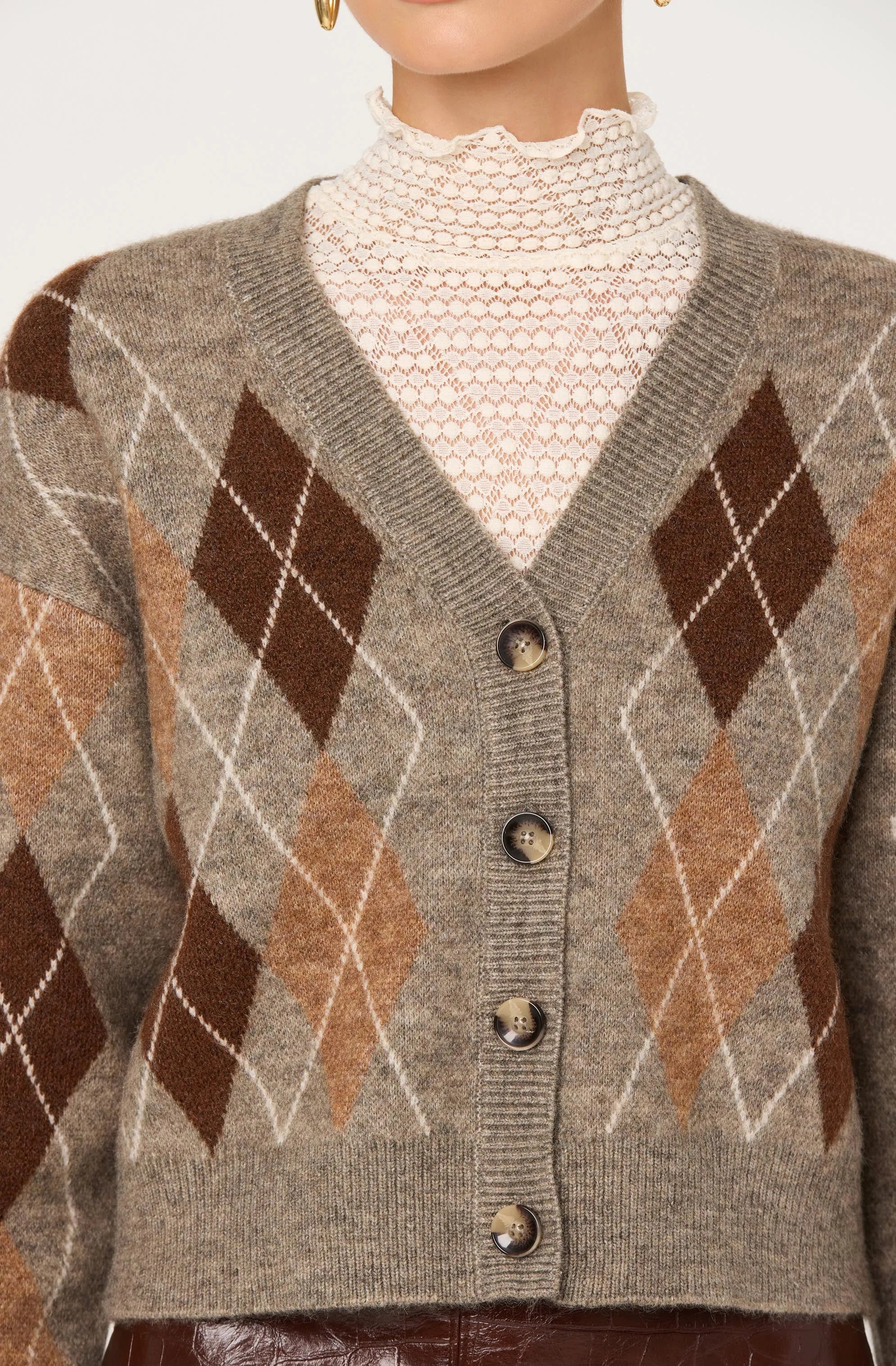 Brown argyle