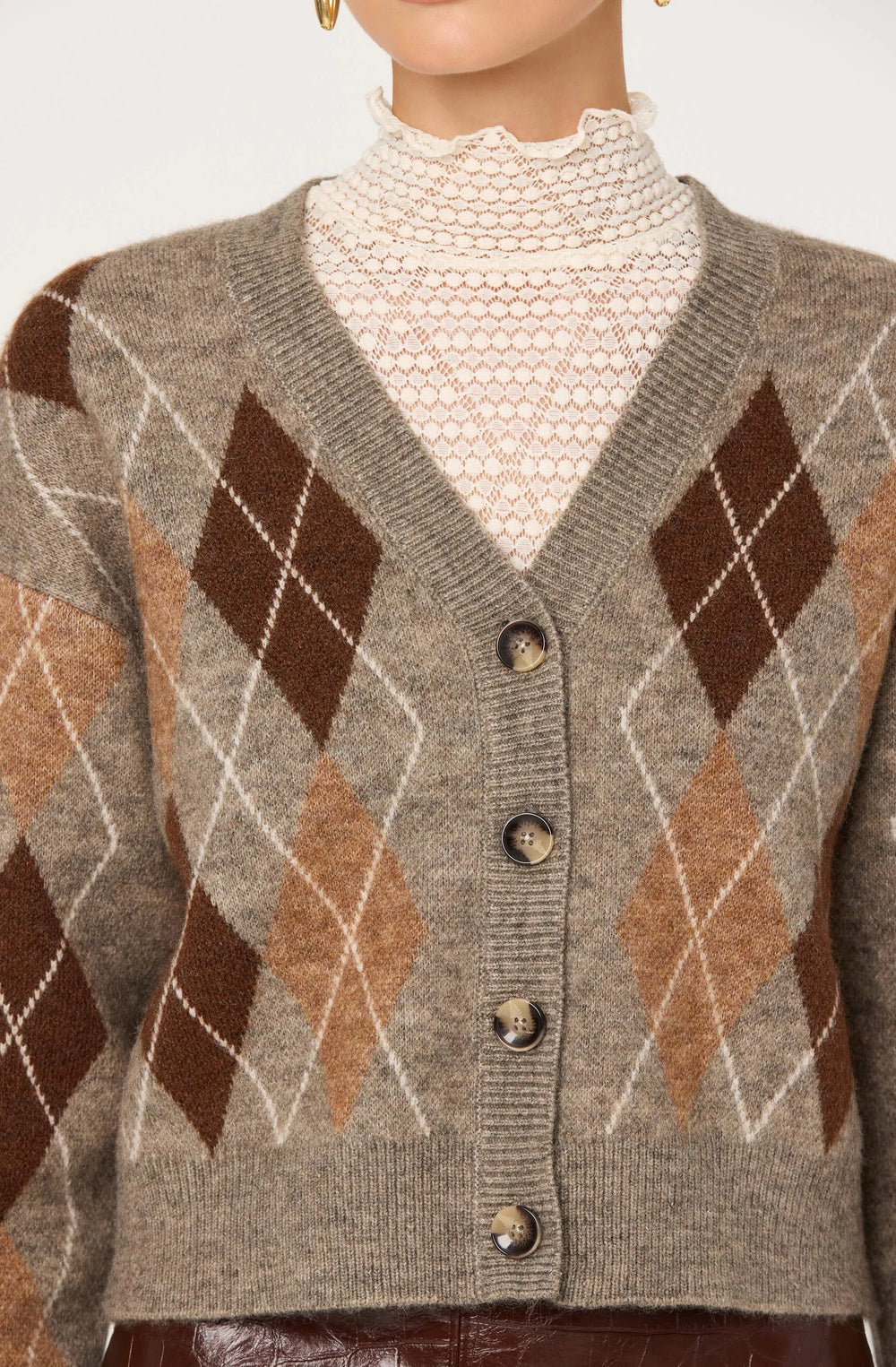 Brown argyle
