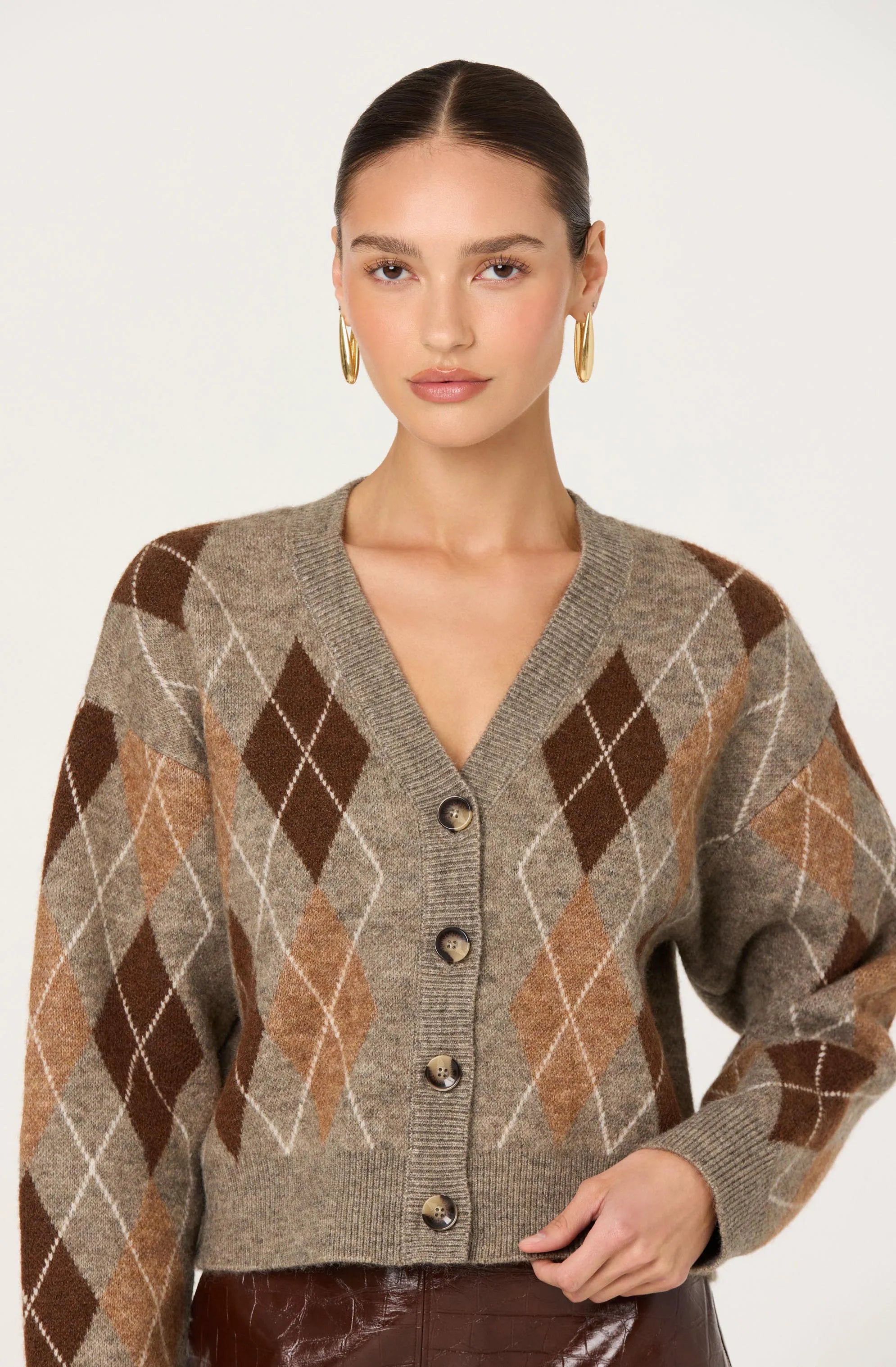 Brown argyle