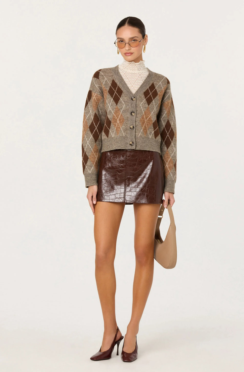 Brown argyle