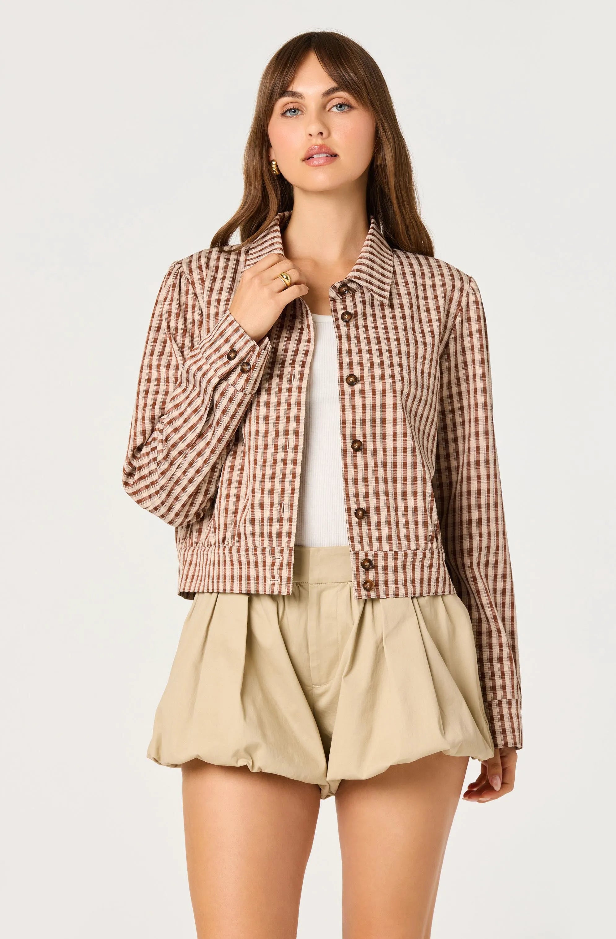 Brown plaid
