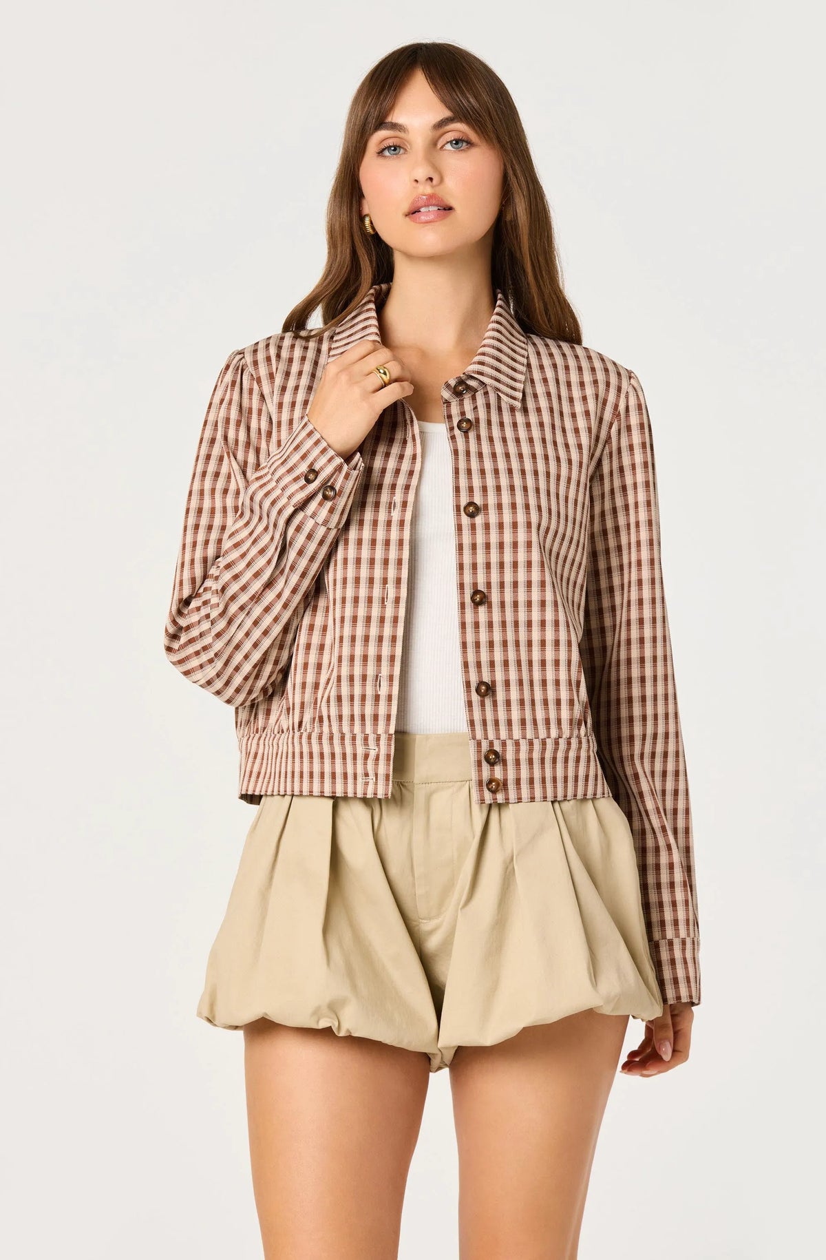 Brown plaid