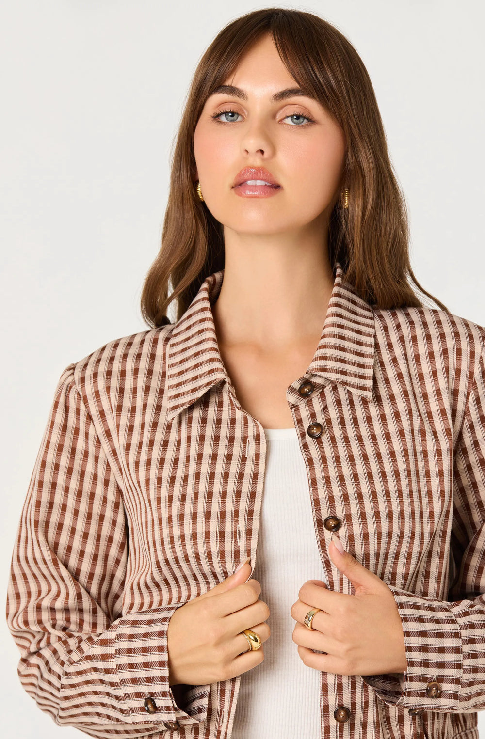 Brown plaid