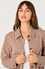 Brown plaid